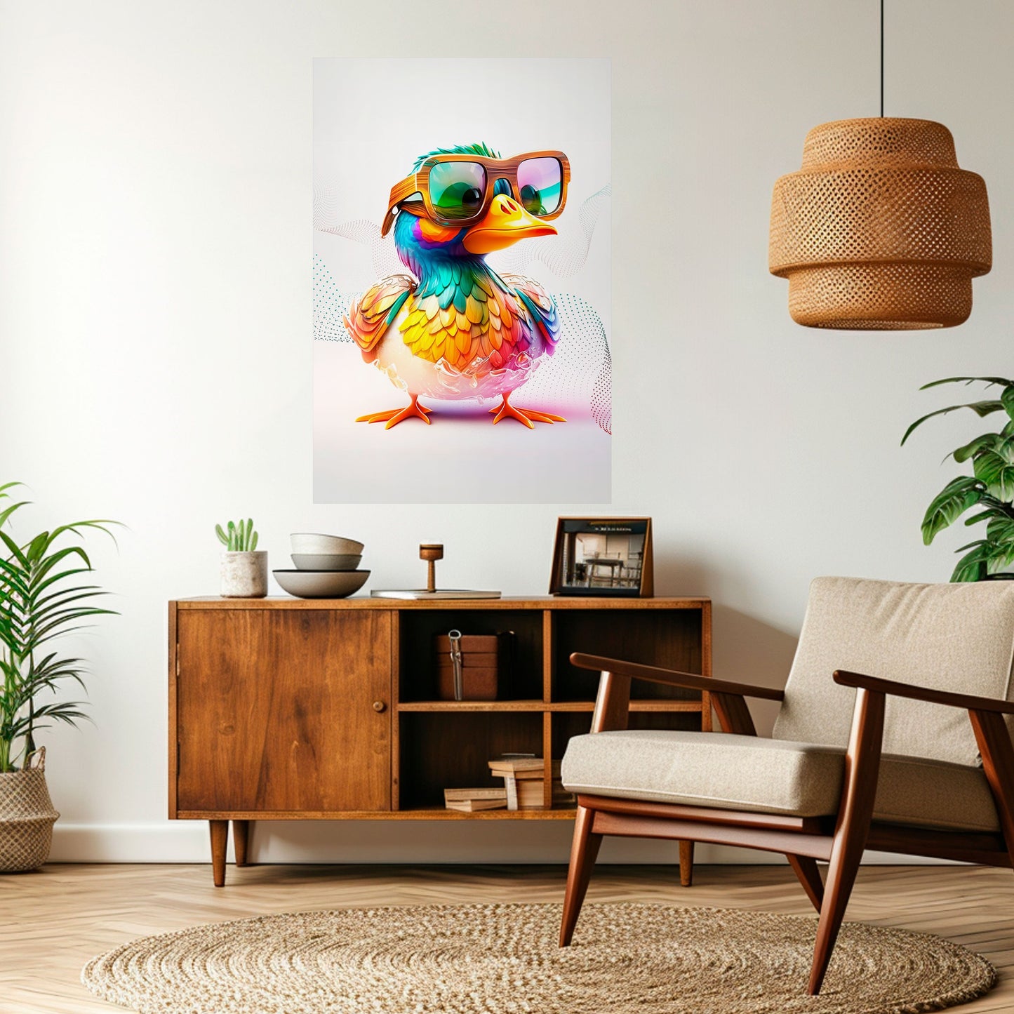 QUACKY FUN Poster verticale staccabile e attaccabile