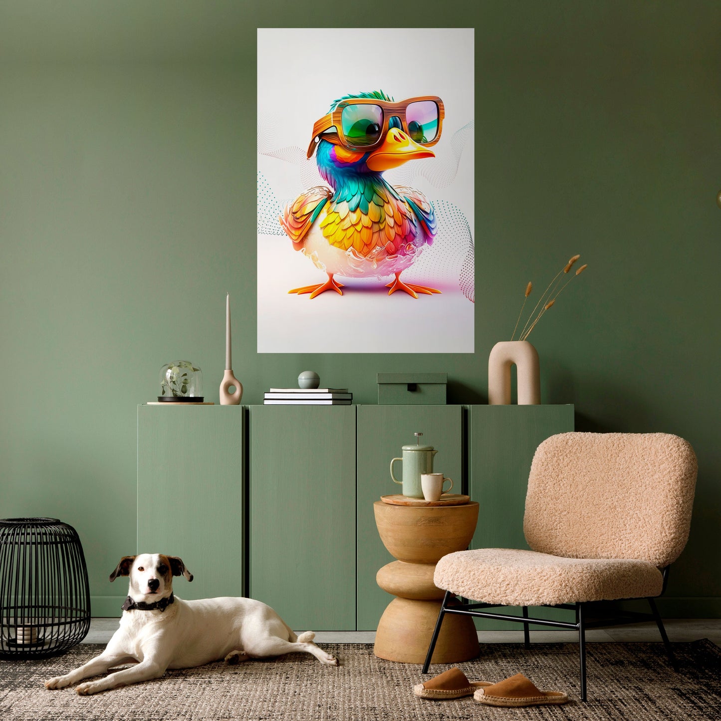 QUACKY FUN Poster verticale staccabile e attaccabile