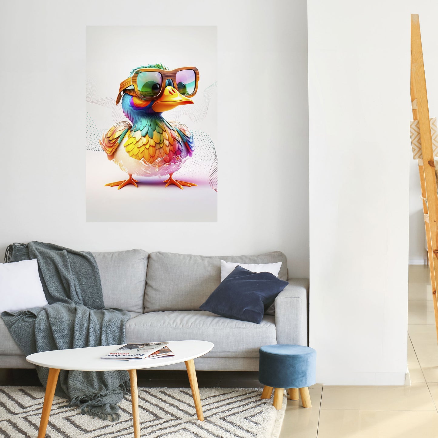 QUACKY FUN Poster verticale staccabile e attaccabile