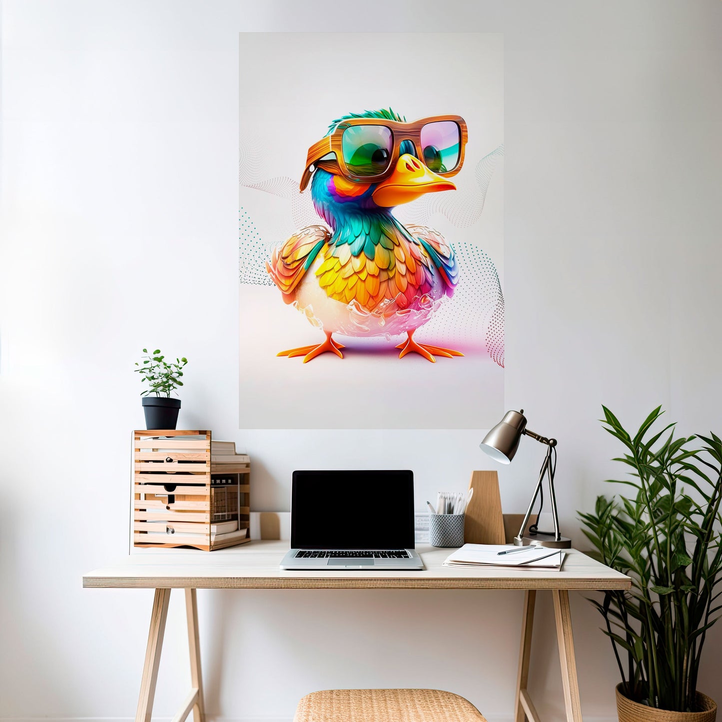 QUACKY FUN Poster verticale staccabile e attaccabile