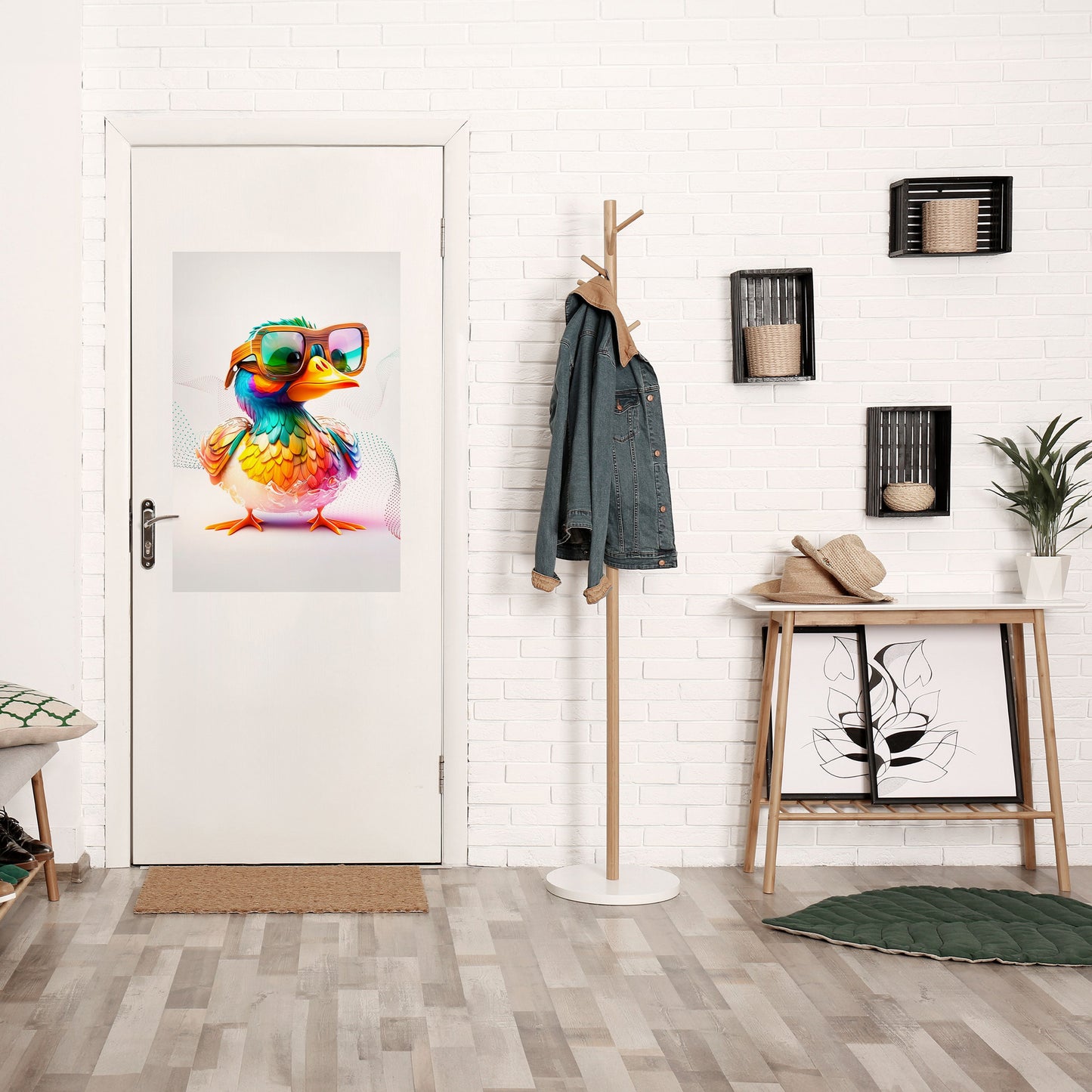 QUACKY FUN Poster verticale staccabile e attaccabile