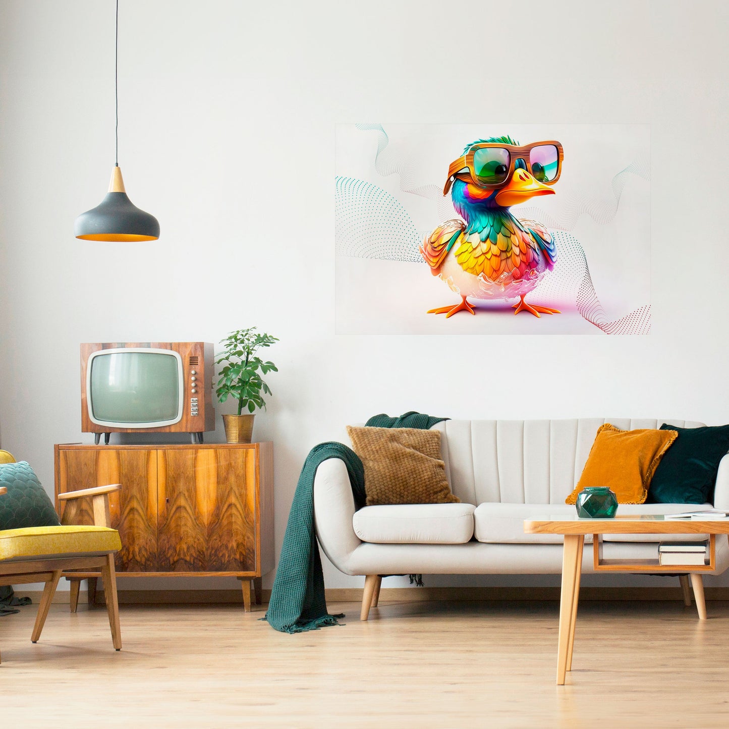 QUACKY FUN Poster orizzontale staccabile e attaccabile