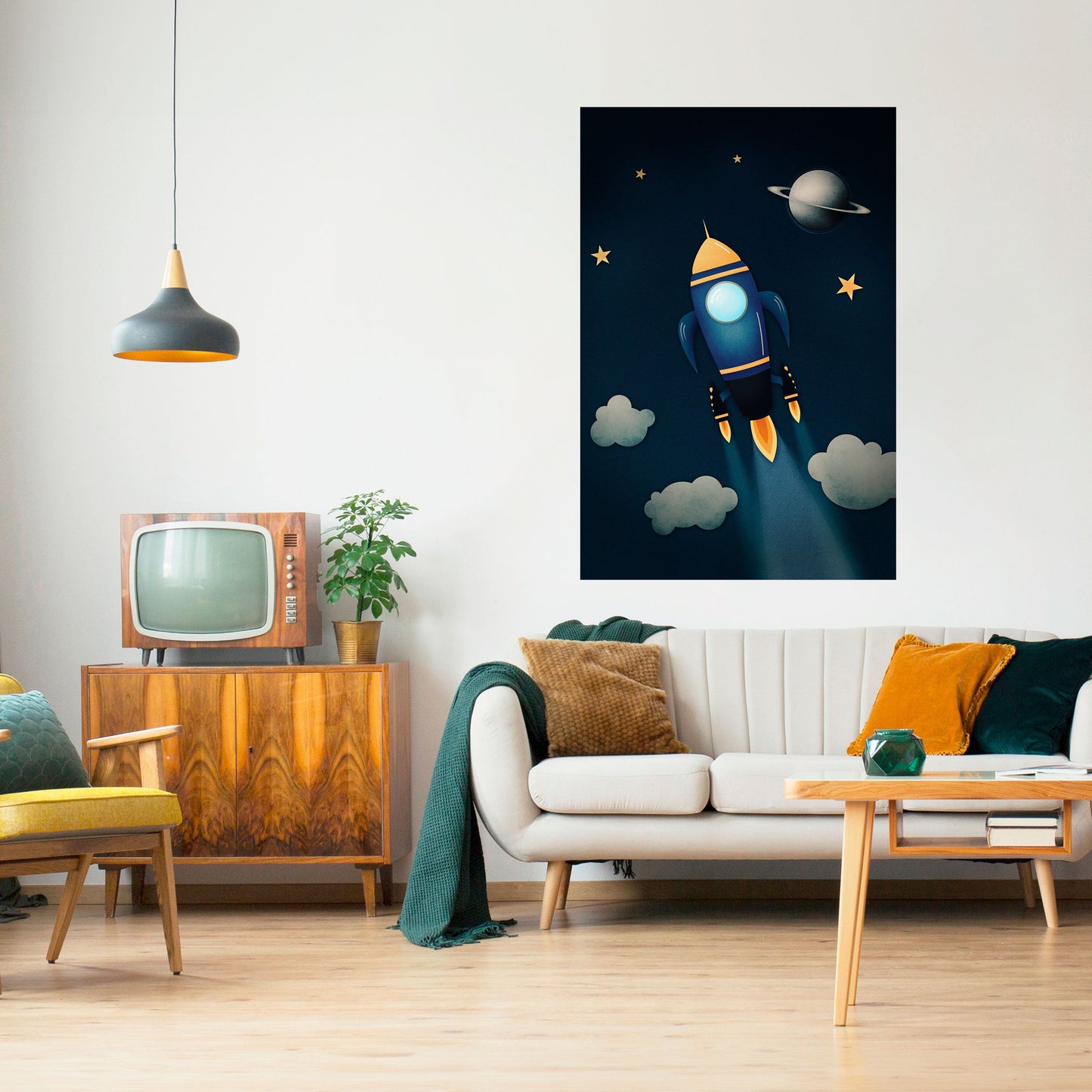Poster verticale STELLAR SWING stacca e attacca