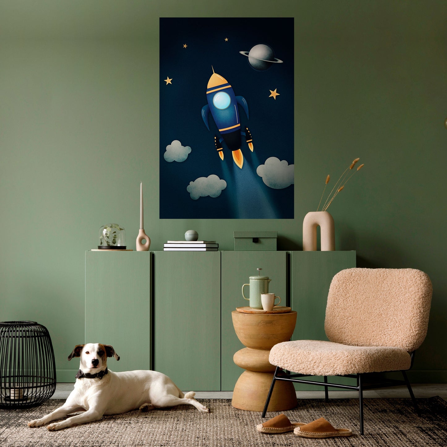 Poster verticale STELLAR SWING stacca e attacca