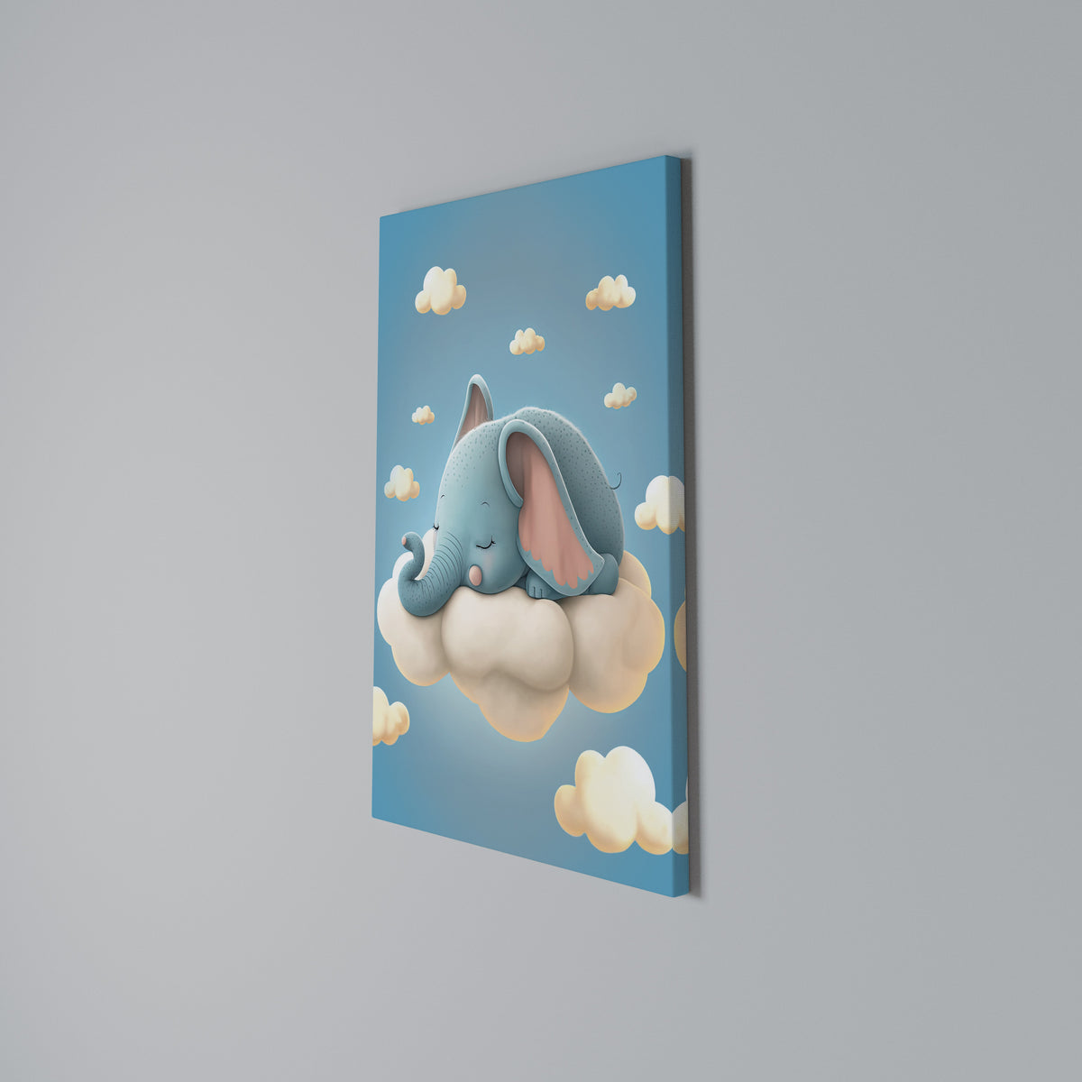 ELEPHANT DREAMS Stampa su tela verticale