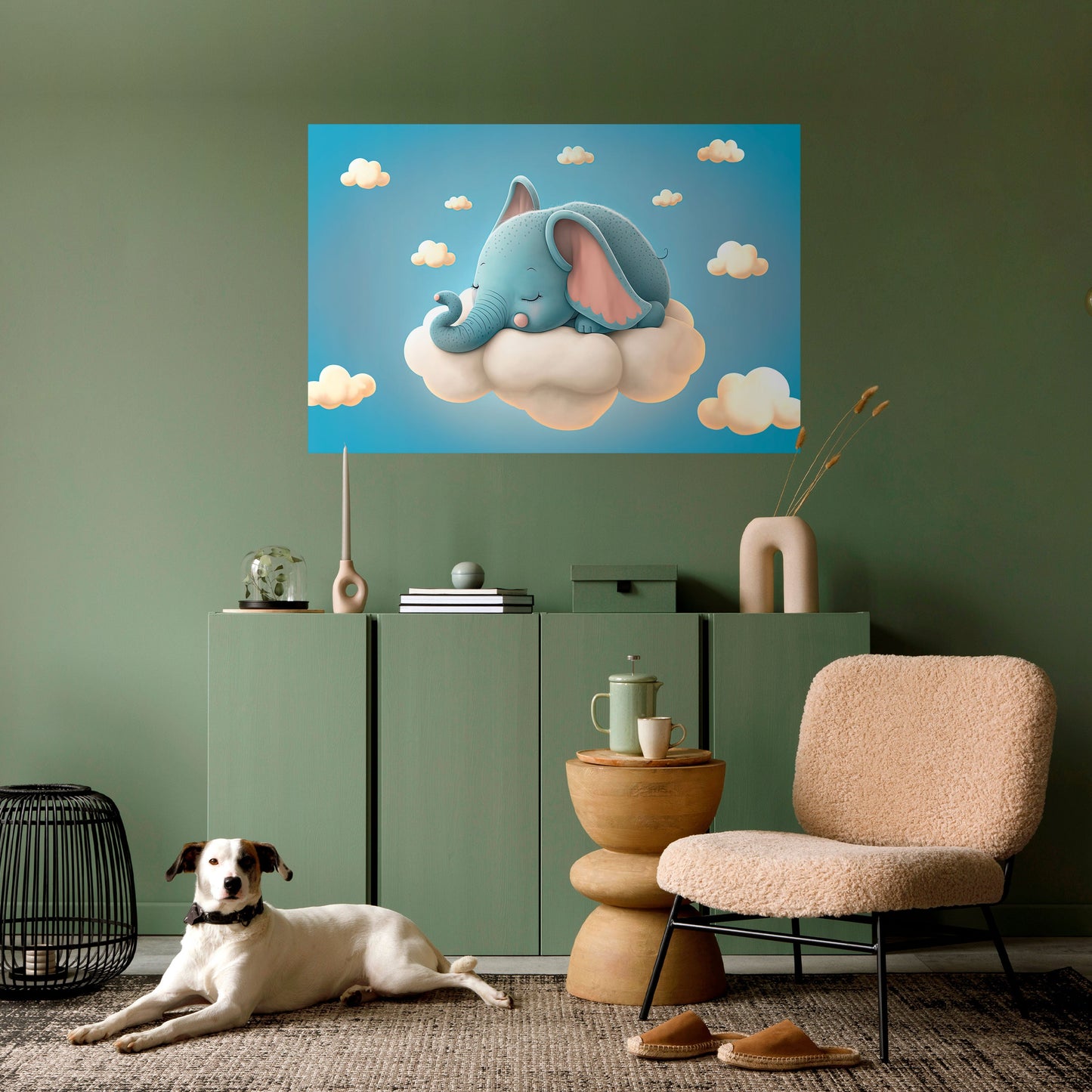 Poster orizzontale staccabile e attaccabile ELEPHANT DREAMS