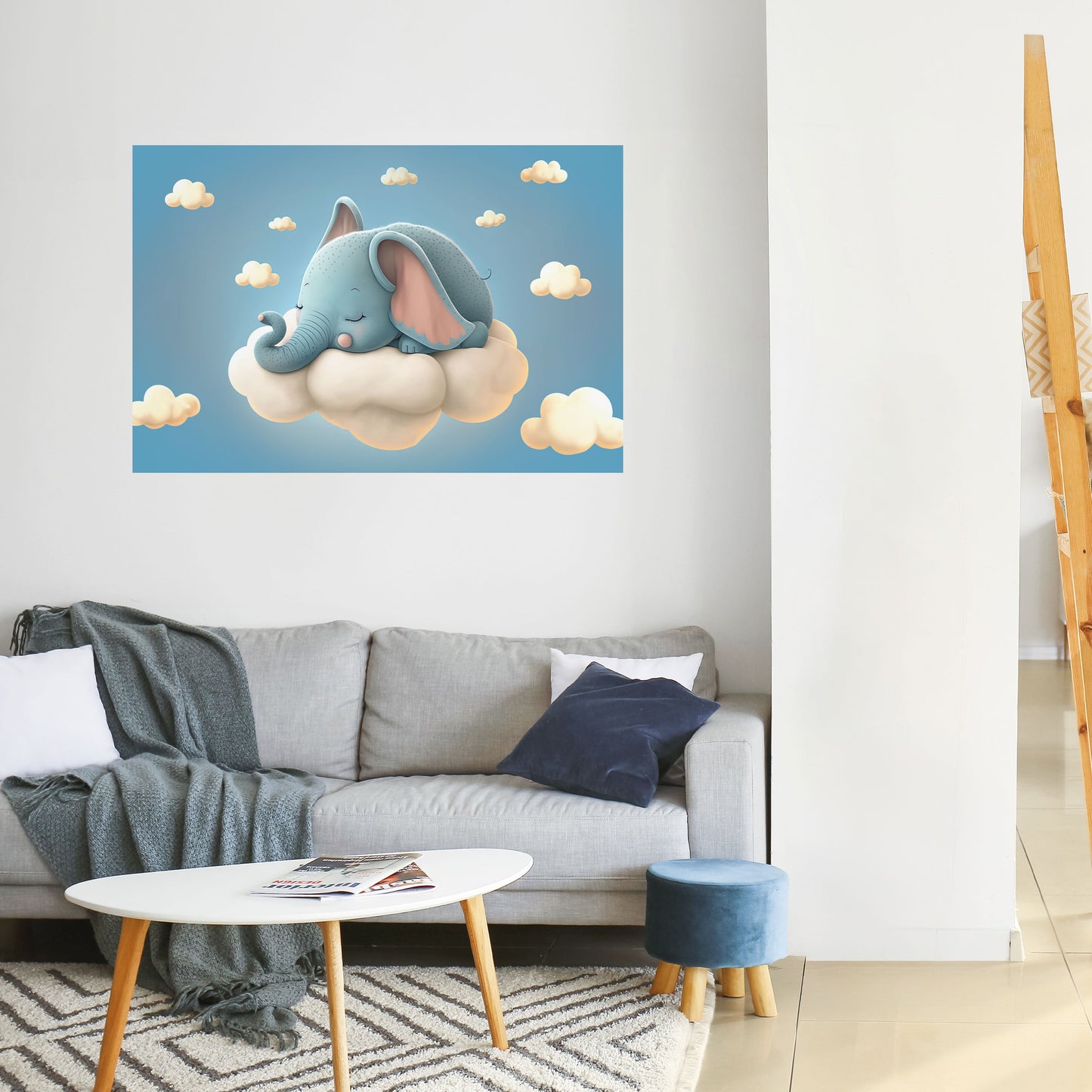 Poster orizzontale staccabile e attaccabile ELEPHANT DREAMS