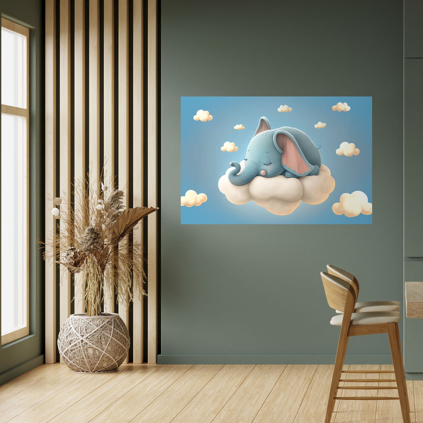 Poster orizzontale staccabile e attaccabile ELEPHANT DREAMS