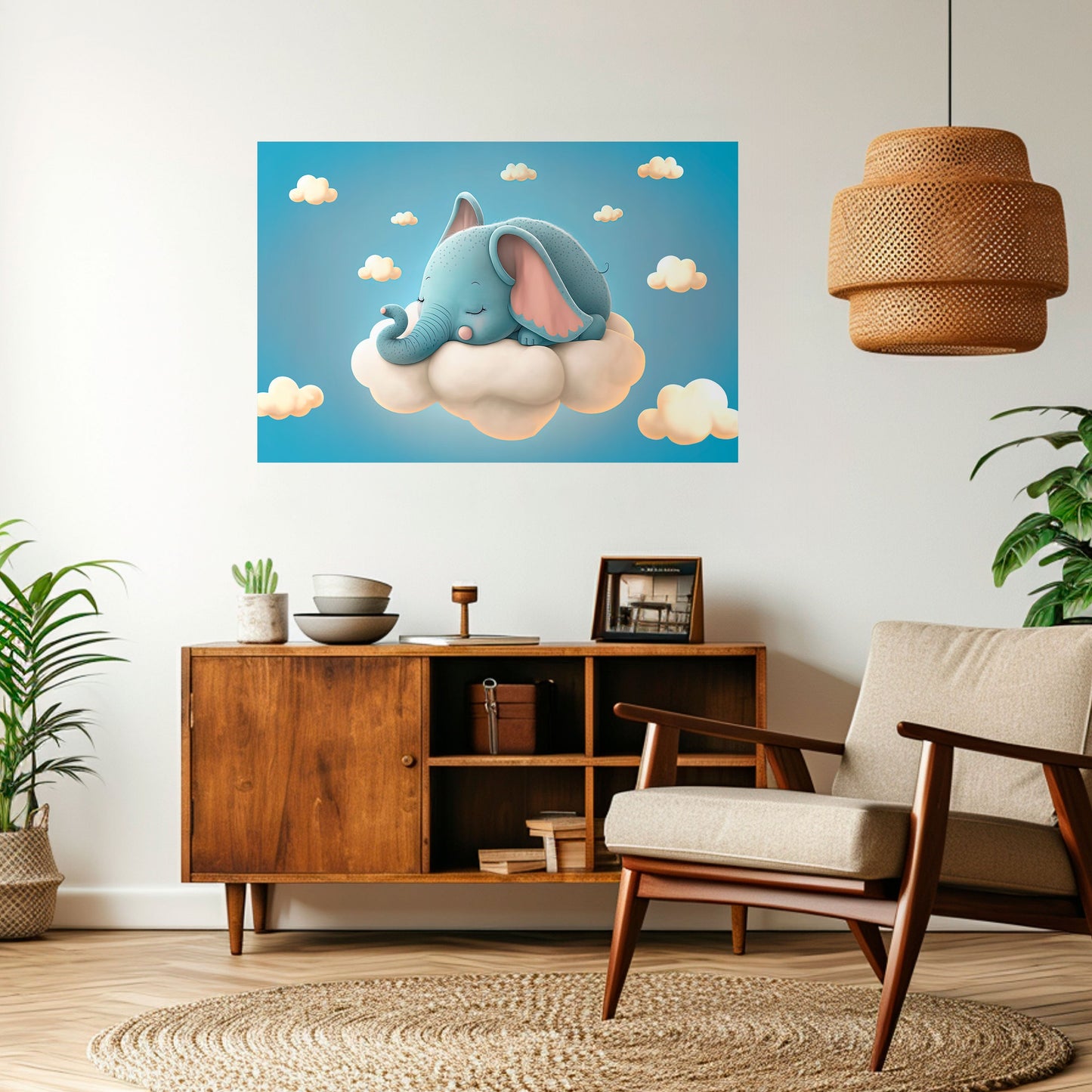 Poster orizzontale staccabile e attaccabile ELEPHANT DREAMS