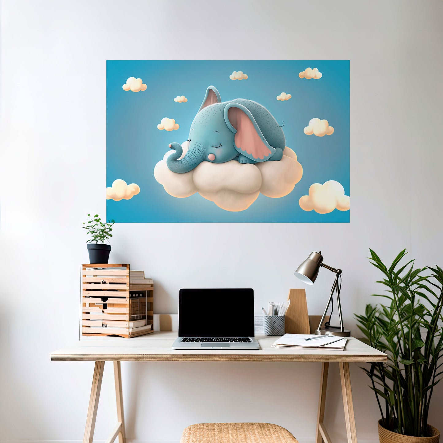 Poster orizzontale staccabile e attaccabile ELEPHANT DREAMS