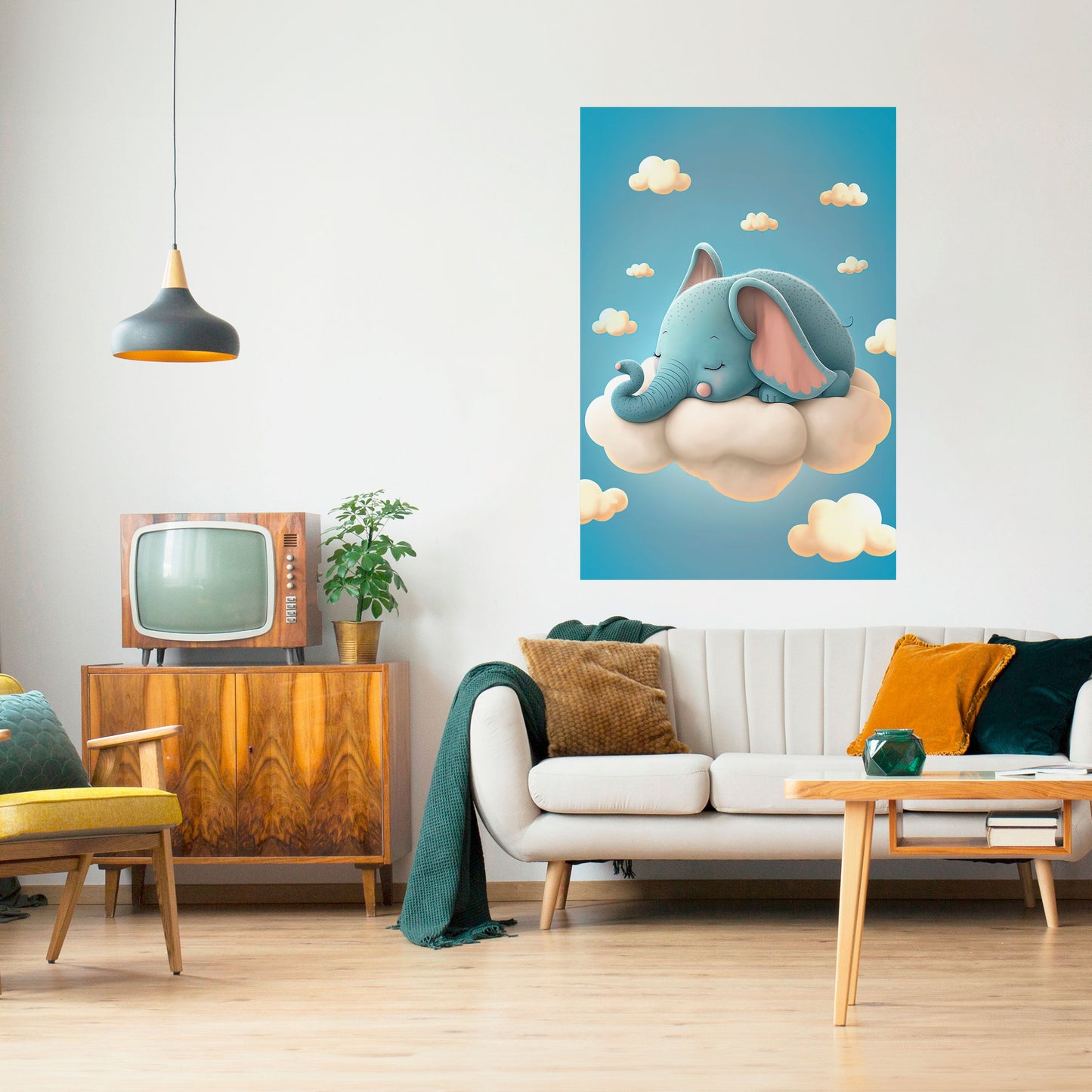 Poster verticale staccabile e attaccabile ELEPHANT DREAMS