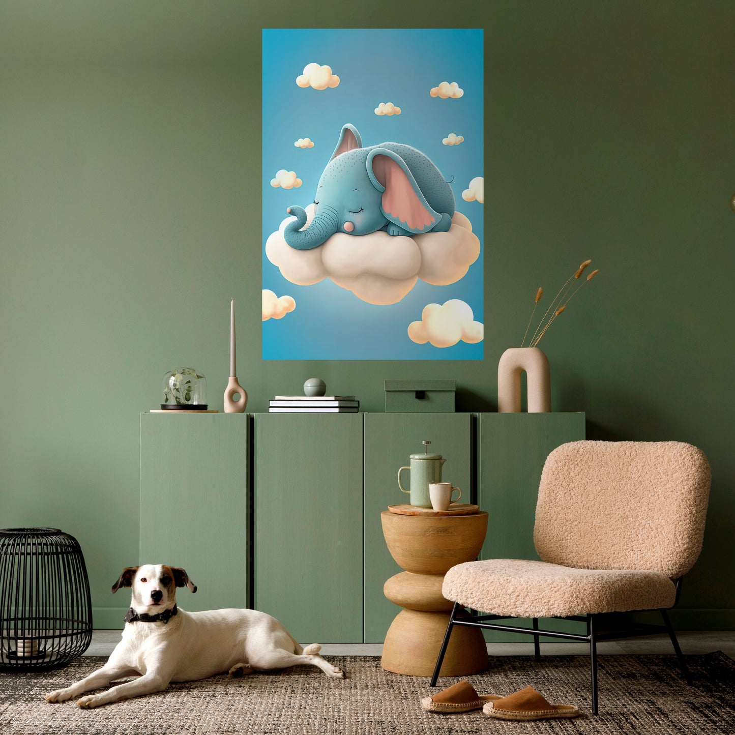 Poster verticale staccabile e attaccabile ELEPHANT DREAMS