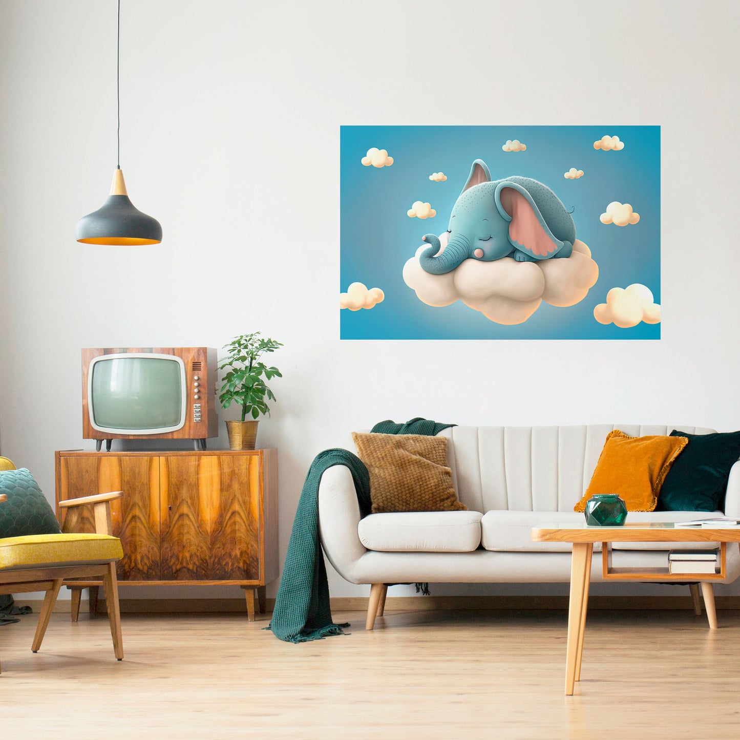 Poster orizzontale staccabile e attaccabile ELEPHANT DREAMS