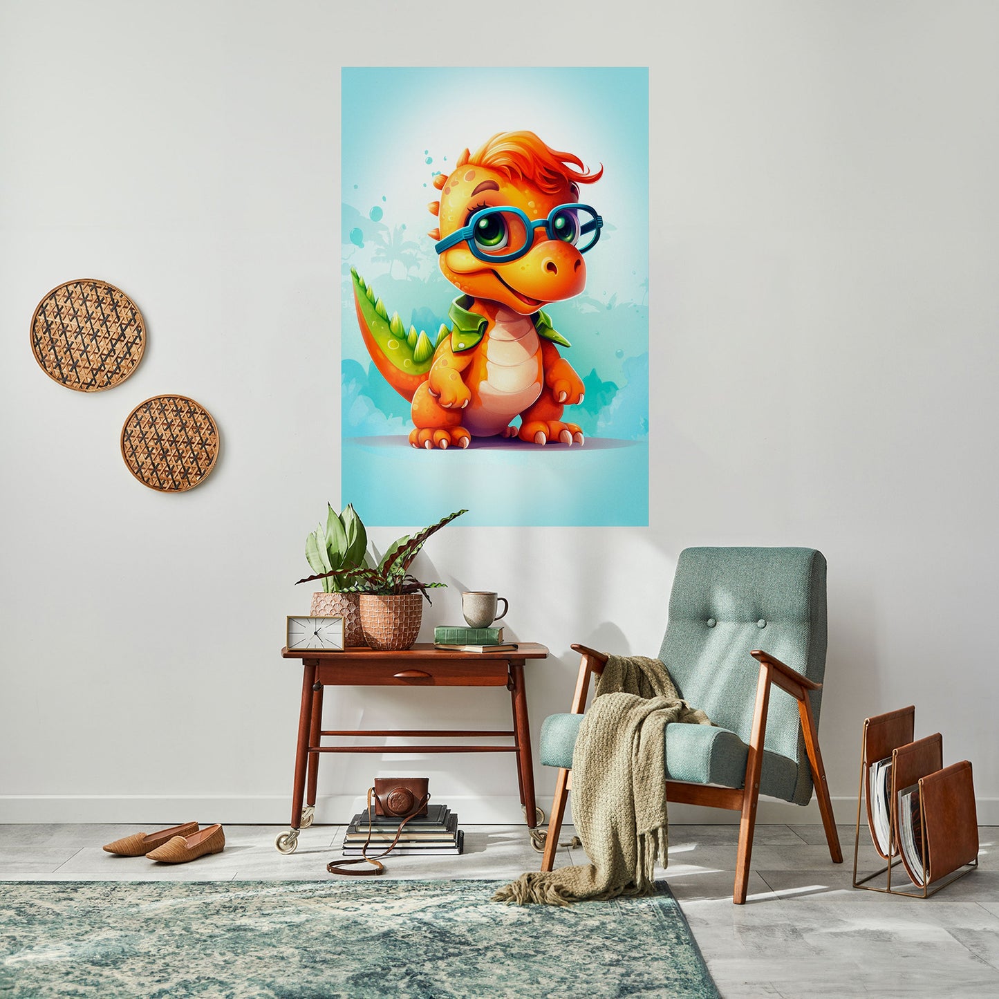 Poster verticale staccabile e attaccabile KIDDOSAURUS REX