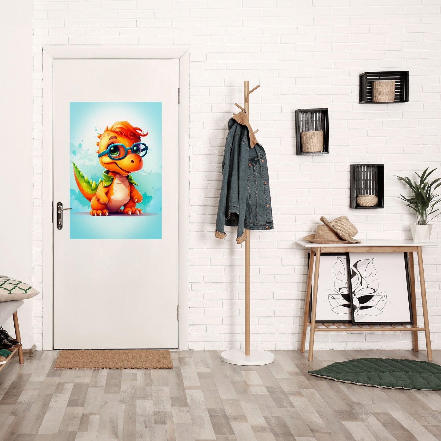 Poster verticale staccabile e attaccabile KIDDOSAURUS REX