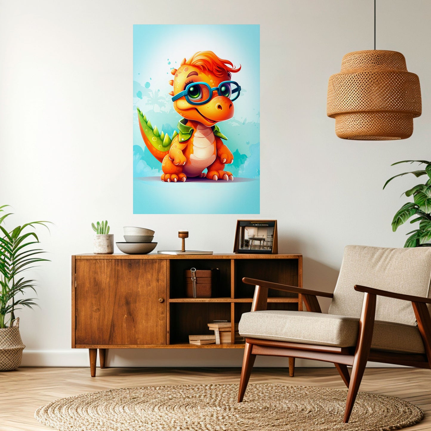 Poster verticale staccabile e attaccabile KIDDOSAURUS REX