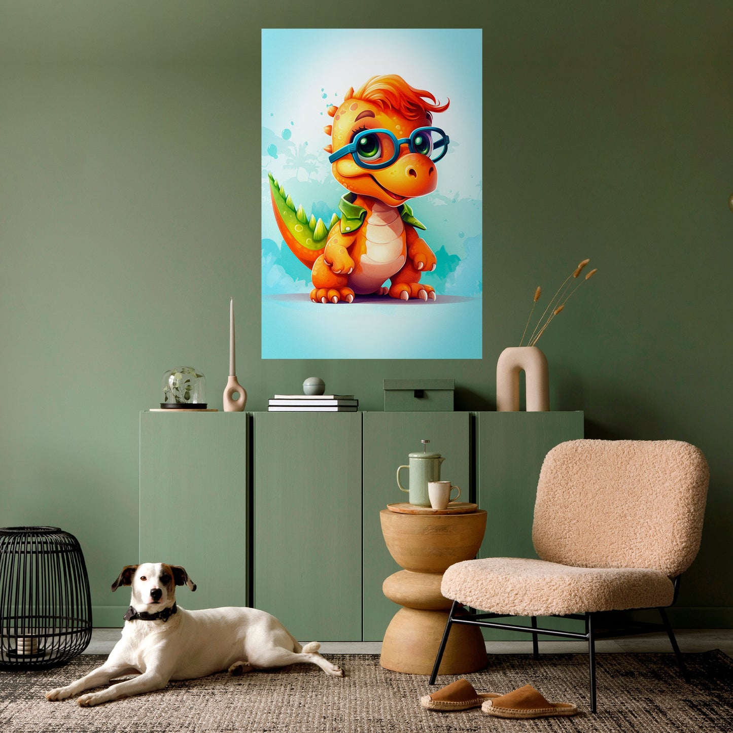Poster verticale staccabile e attaccabile KIDDOSAURUS REX