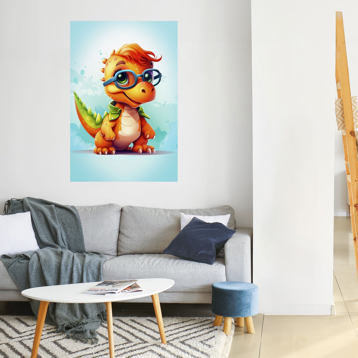 Poster verticale staccabile e attaccabile KIDDOSAURUS REX