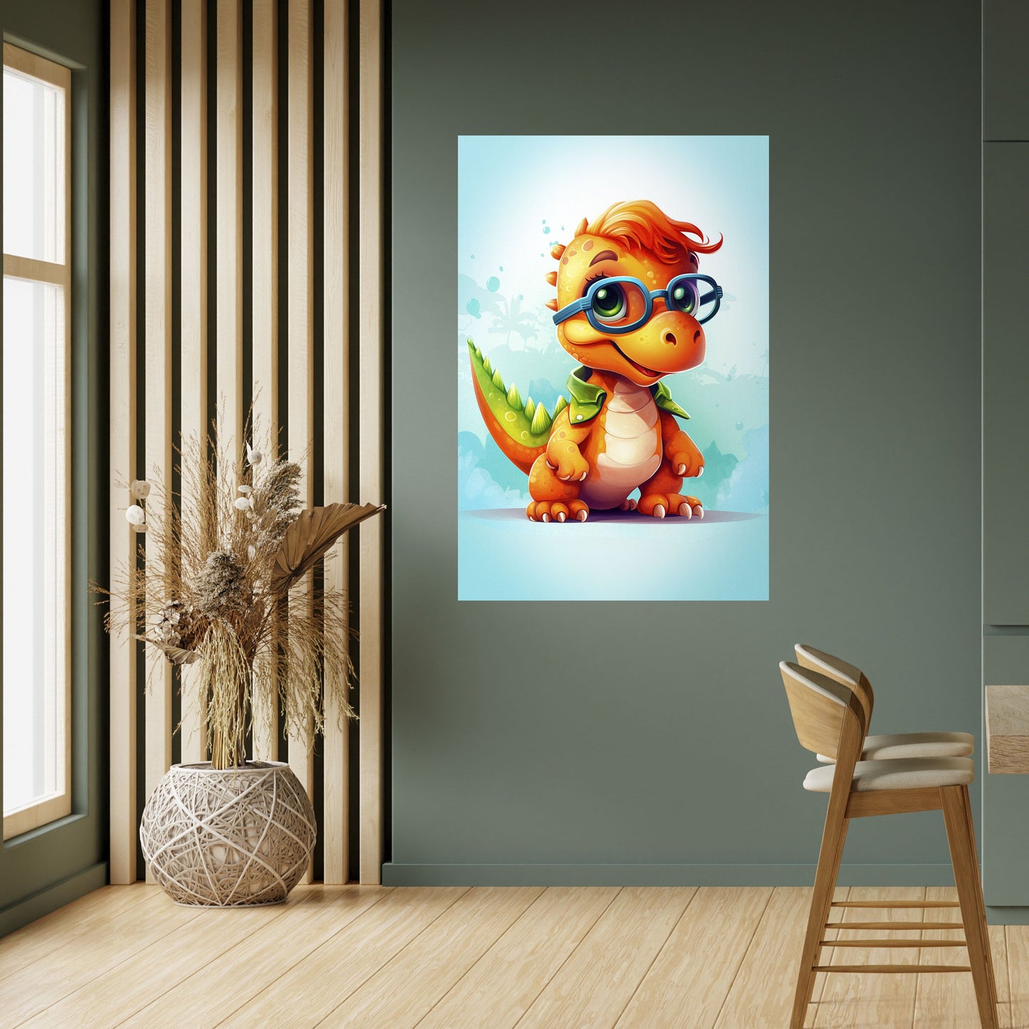 Poster verticale staccabile e attaccabile KIDDOSAURUS REX