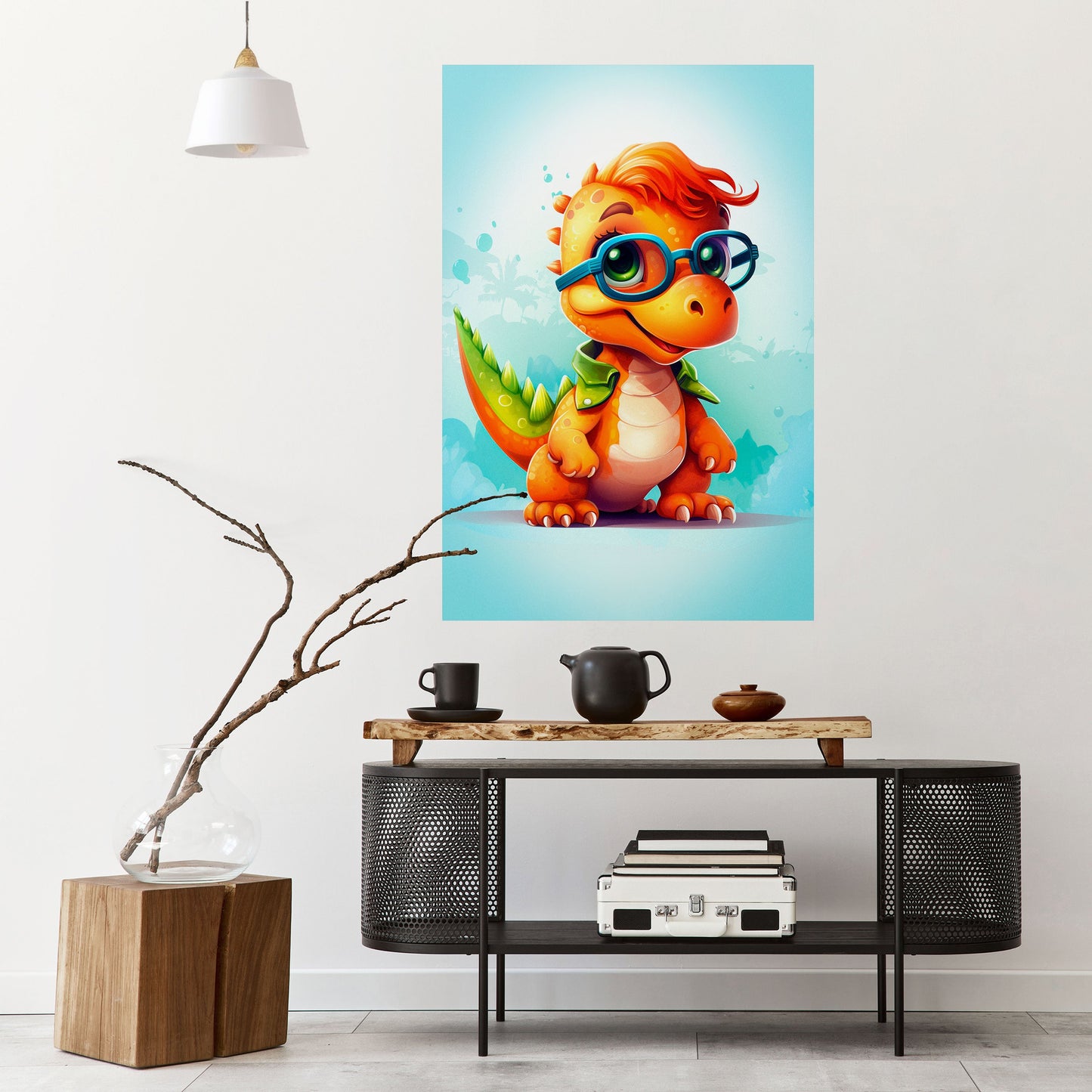Poster verticale staccabile e attaccabile KIDDOSAURUS REX