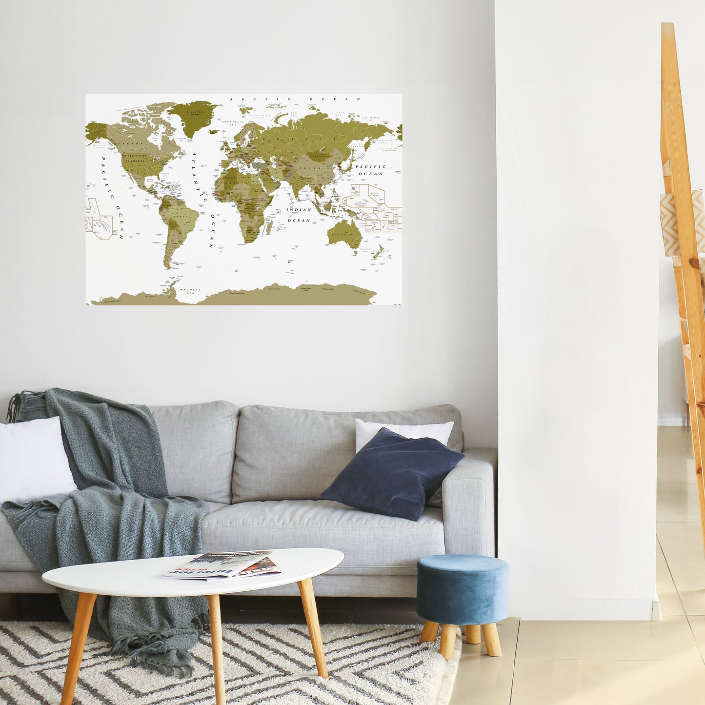 Poster orizzontale staccabile e attaccabile "OLIVE EARTH ENCHANTMENT"