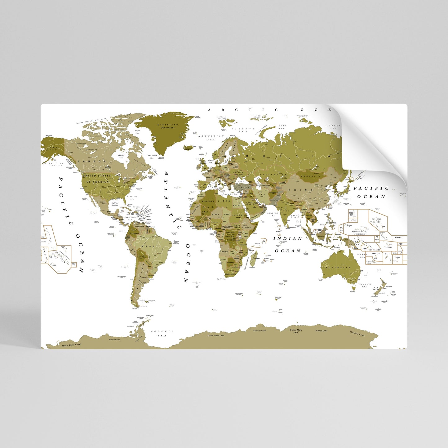 Poster orizzontale staccabile e attaccabile "OLIVE EARTH ENCHANTMENT"