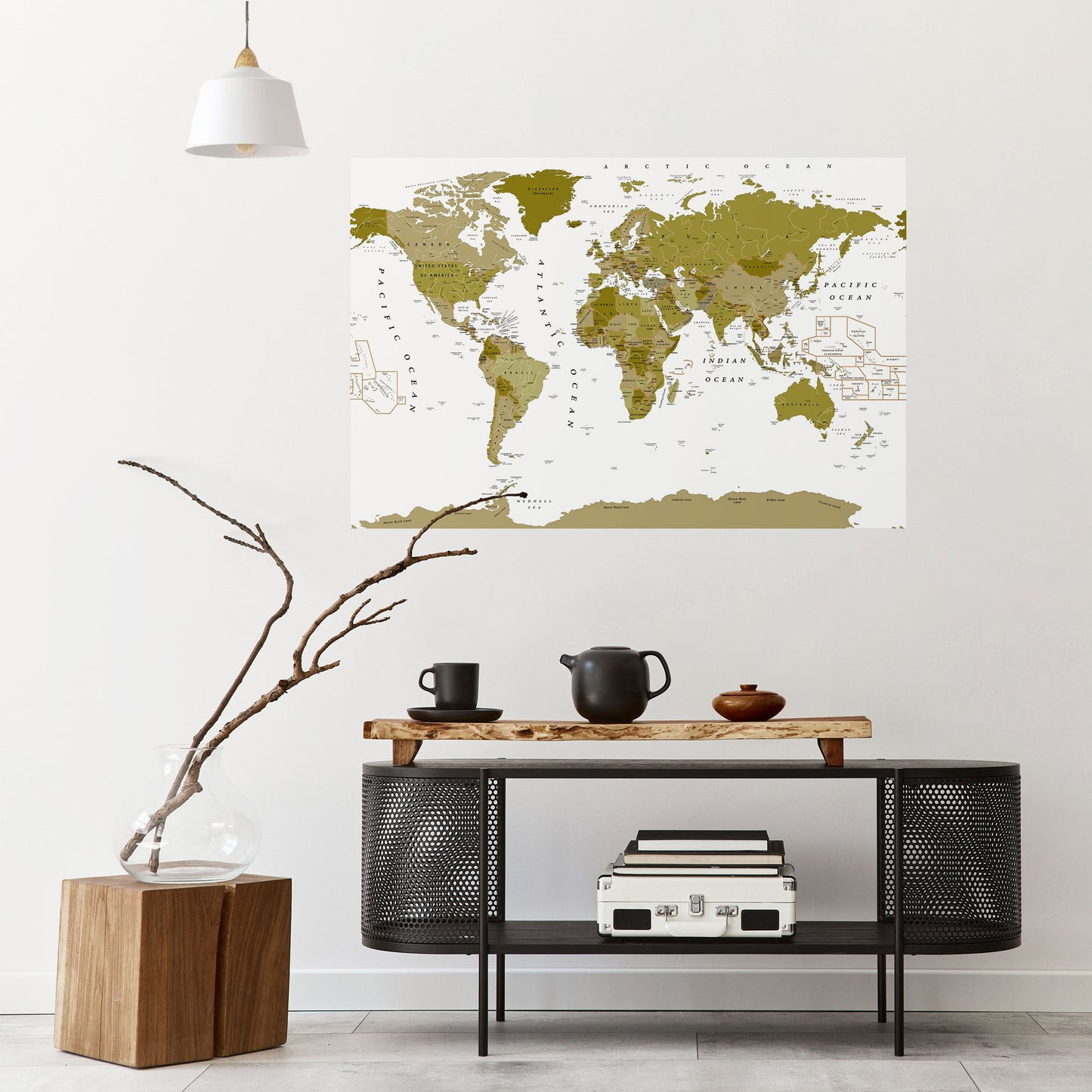 Poster orizzontale staccabile e attaccabile "OLIVE EARTH ENCHANTMENT"