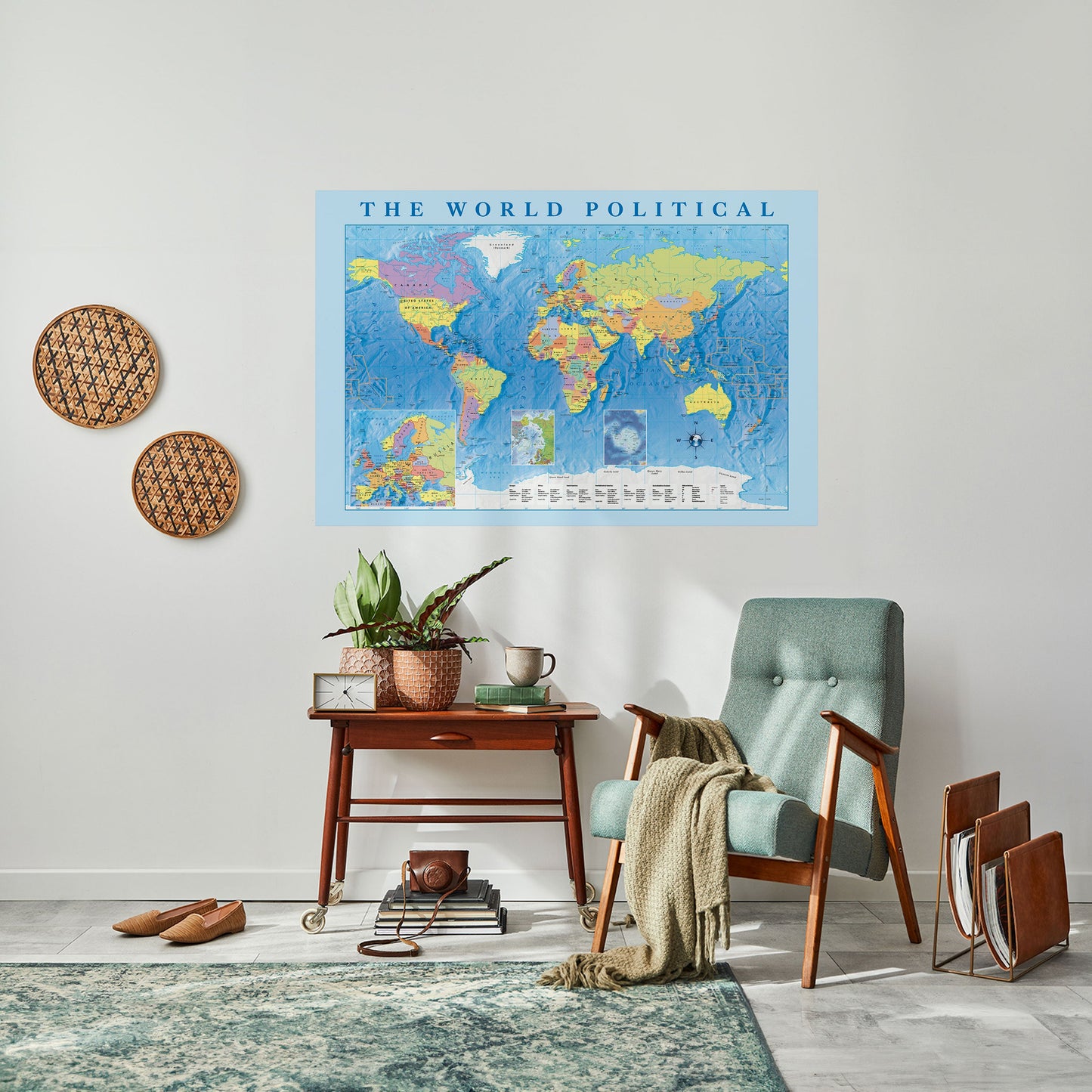 CONTINENTI DI CONNESSIONE Poster orizzontale staccabile e attaccabile