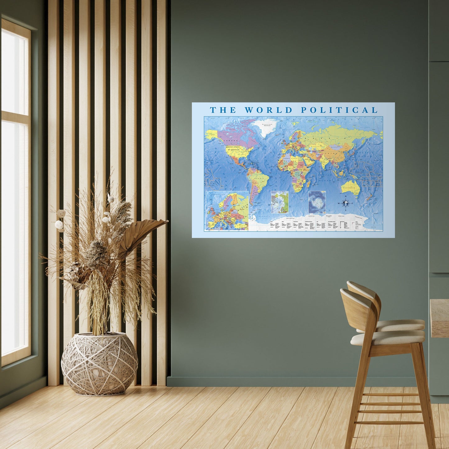 CONTINENTI DI CONNESSIONE Poster orizzontale staccabile e attaccabile