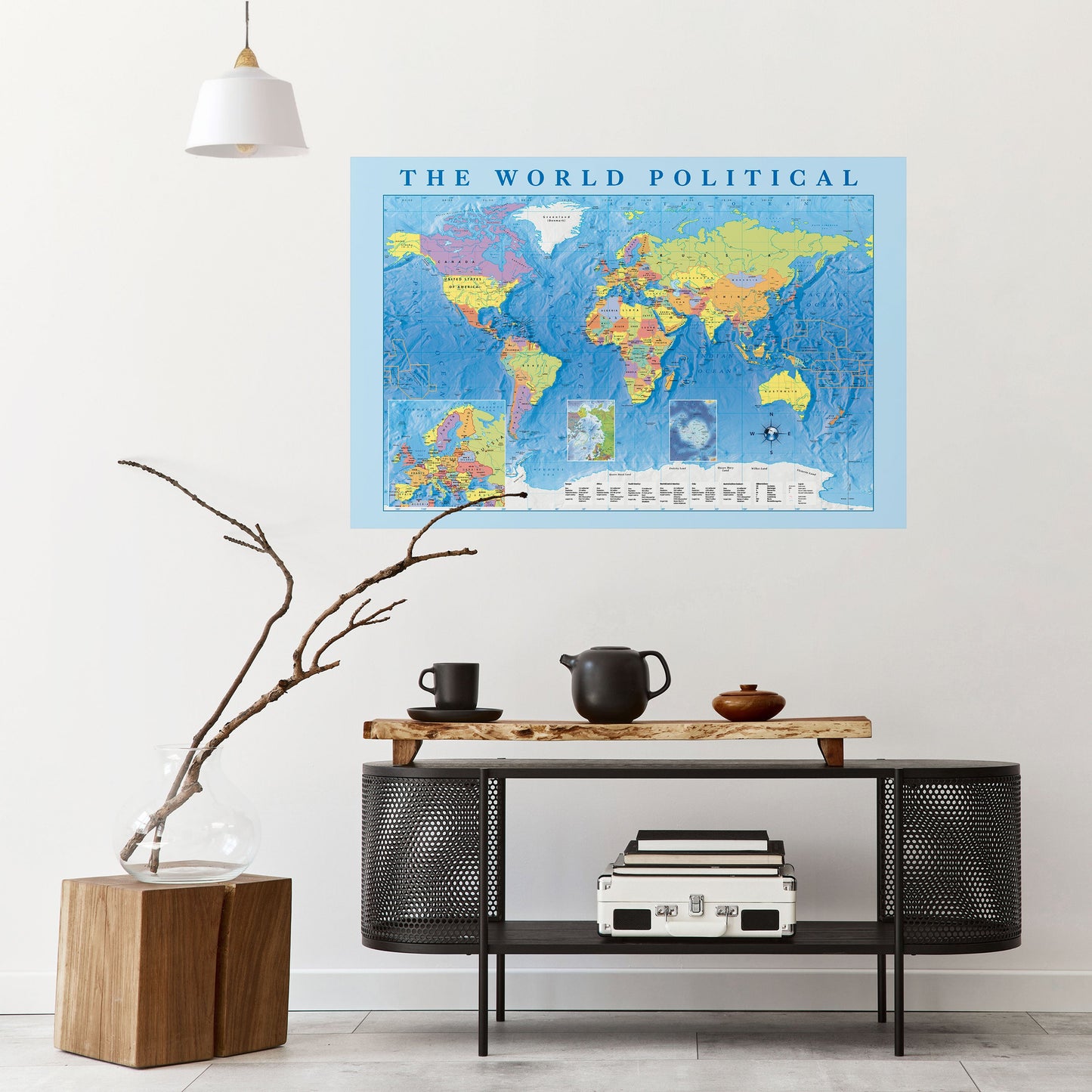 CONTINENTI DI CONNESSIONE Poster orizzontale staccabile e attaccabile