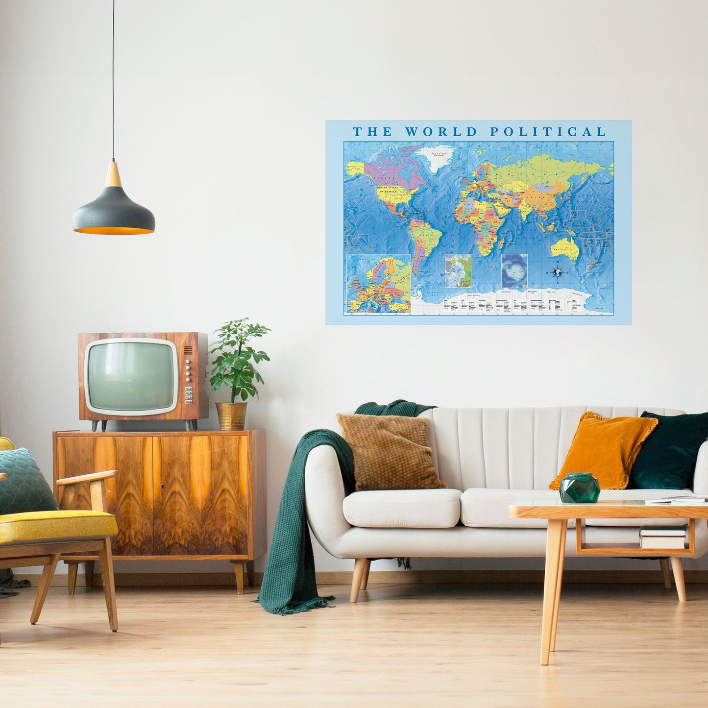 CONTINENTI DI CONNESSIONE Poster orizzontale staccabile e attaccabile