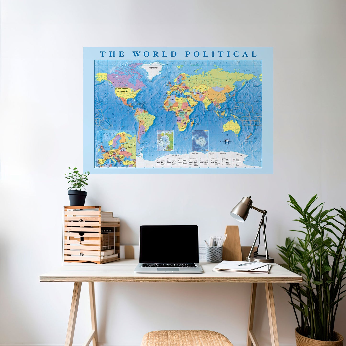 CONTINENTI DI CONNESSIONE Poster orizzontale staccabile e attaccabile