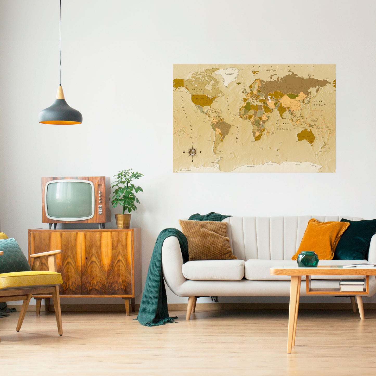 Poster orizzontale staccabile e attaccabile GEOGRAFIE NON CELEBRATE