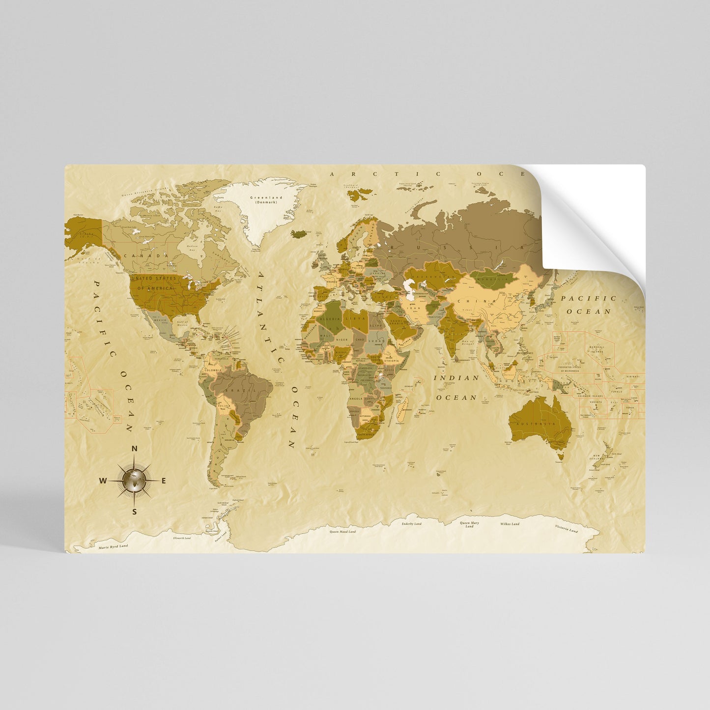 Poster orizzontale staccabile e attaccabile GEOGRAFIE NON CELEBRATE