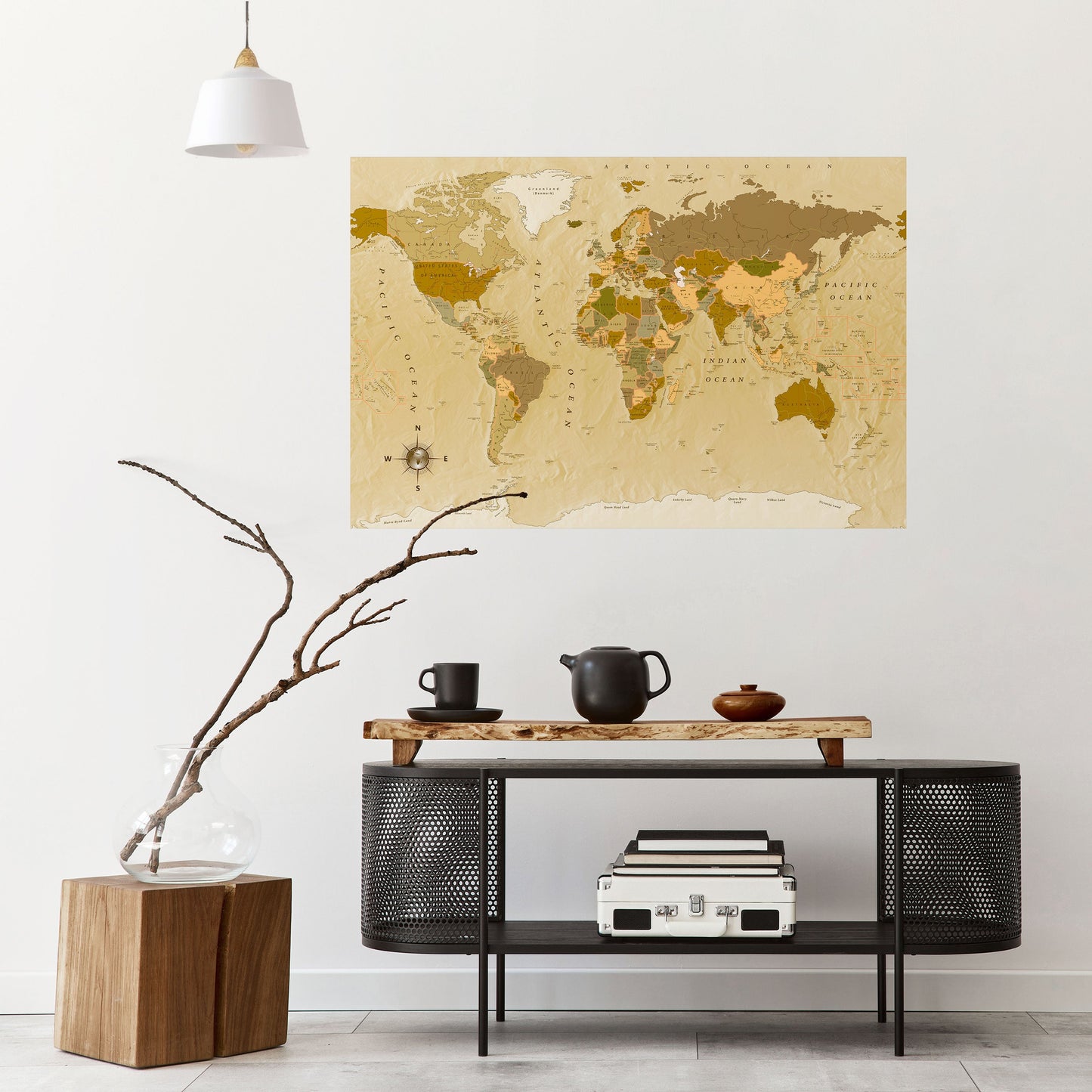 Poster orizzontale staccabile e attaccabile GEOGRAFIE NON CELEBRATE