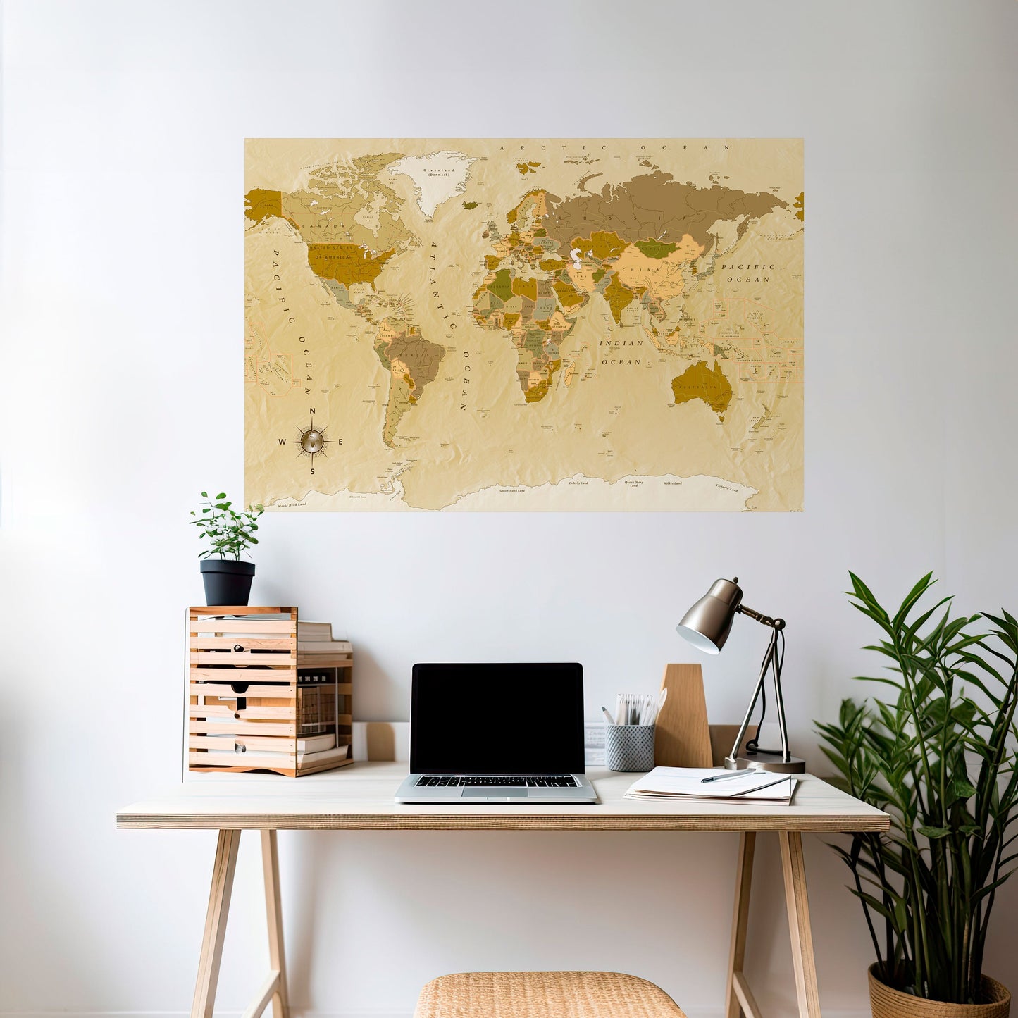 Poster orizzontale staccabile e attaccabile GEOGRAFIE NON CELEBRATE