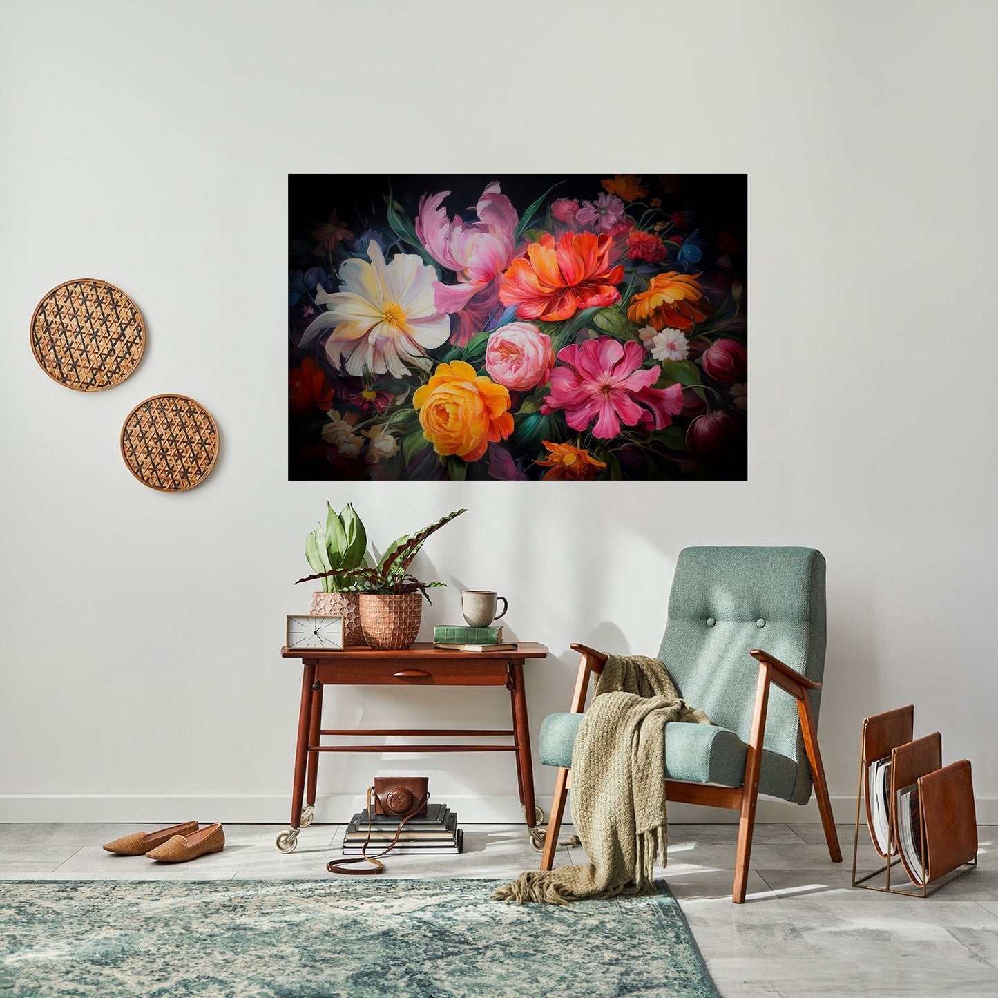 Poster orizzontale stacca e attacca BOUQUET EFFIMERO