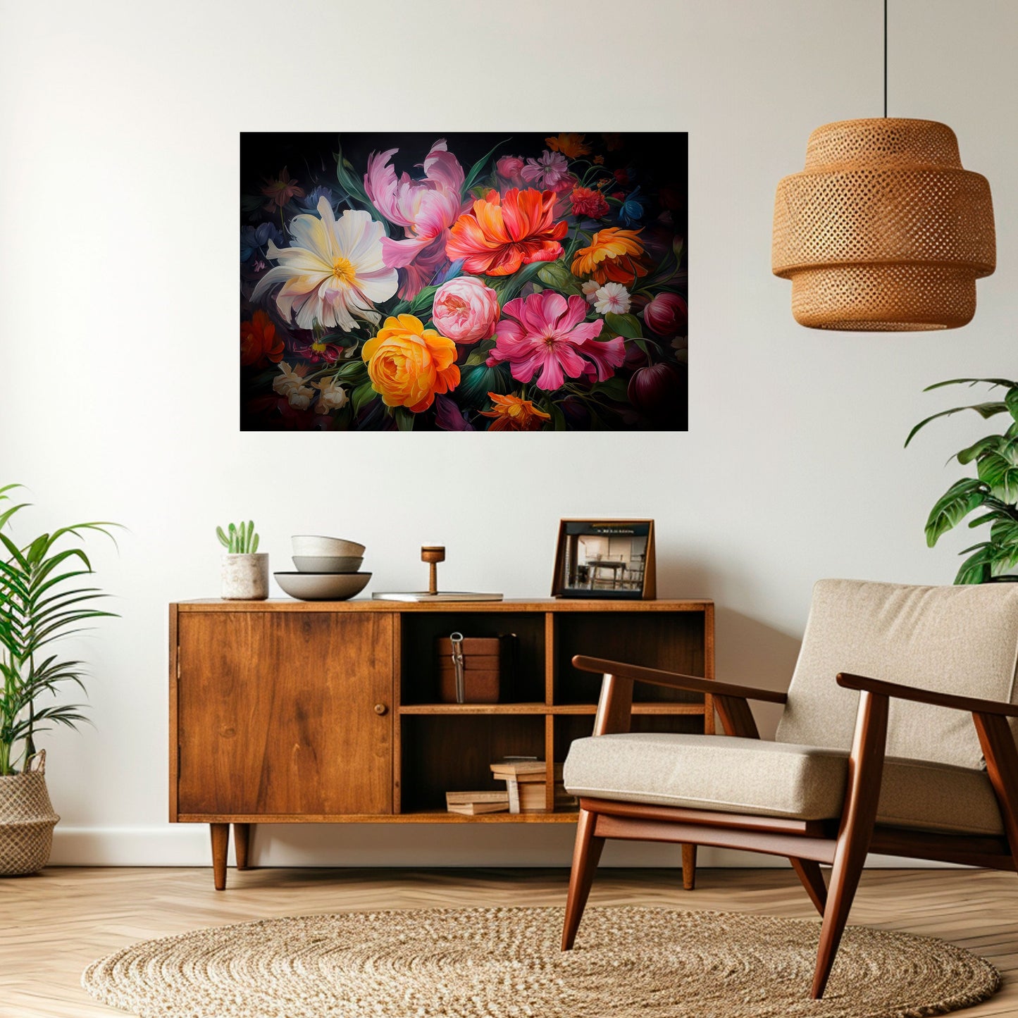 Poster orizzontale stacca e attacca BOUQUET EFFIMERO
