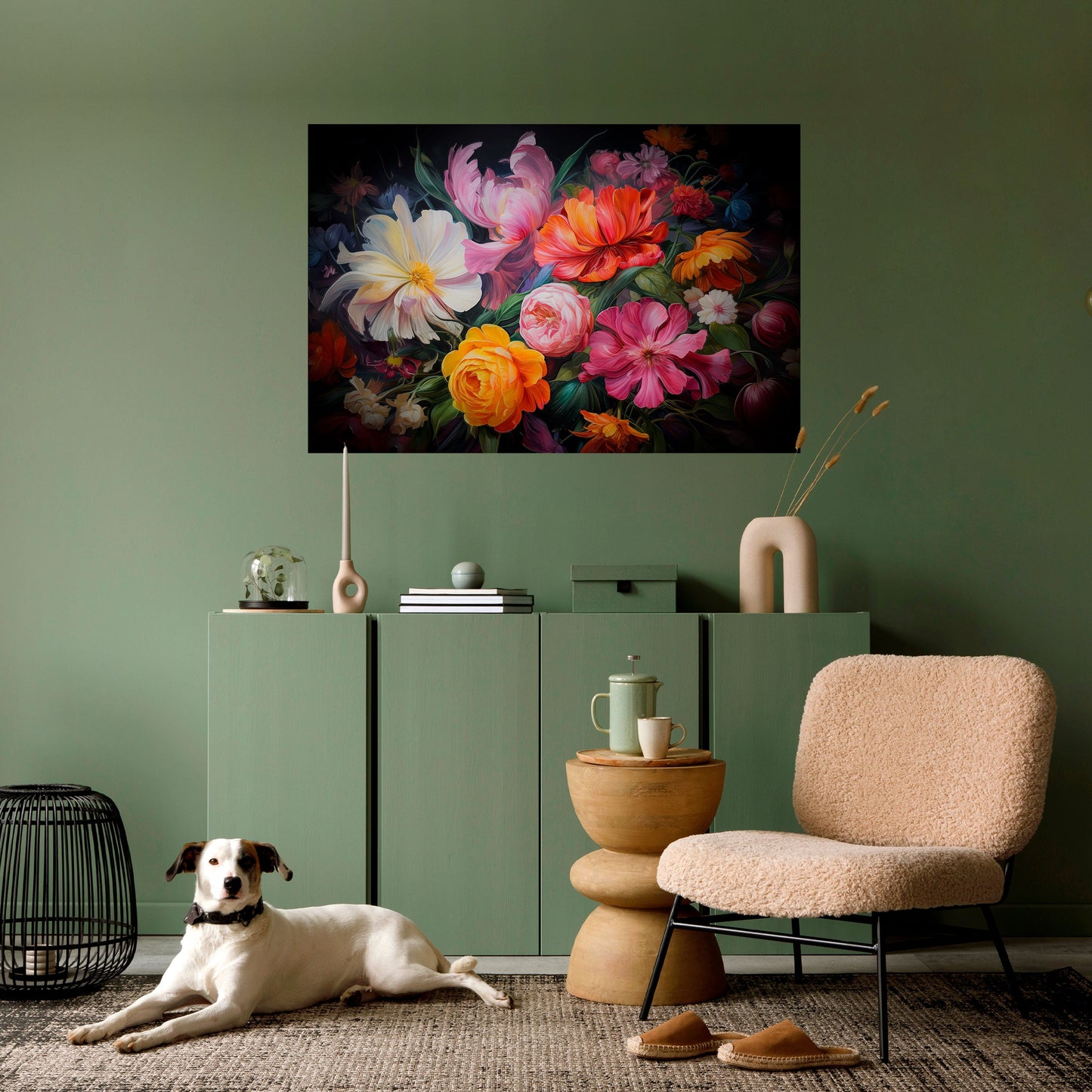 Poster orizzontale stacca e attacca BOUQUET EFFIMERO