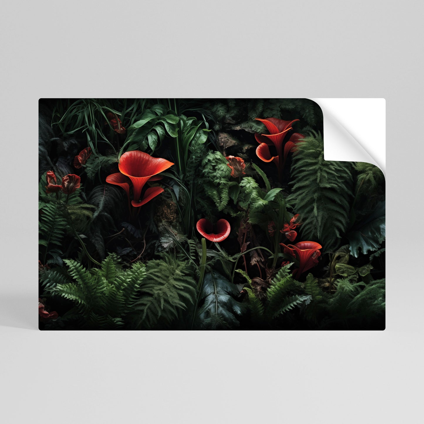 Poster orizzontale staccabile e attaccabile CRIMSON FERN