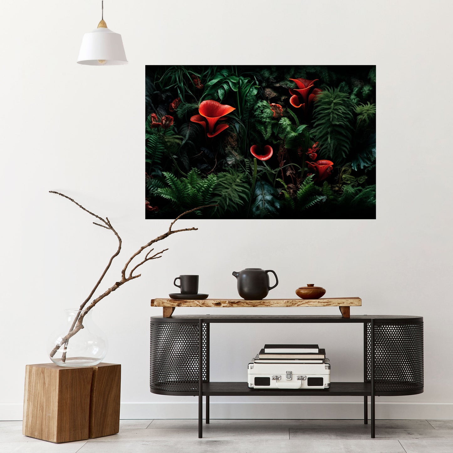 Poster orizzontale staccabile e attaccabile CRIMSON FERN