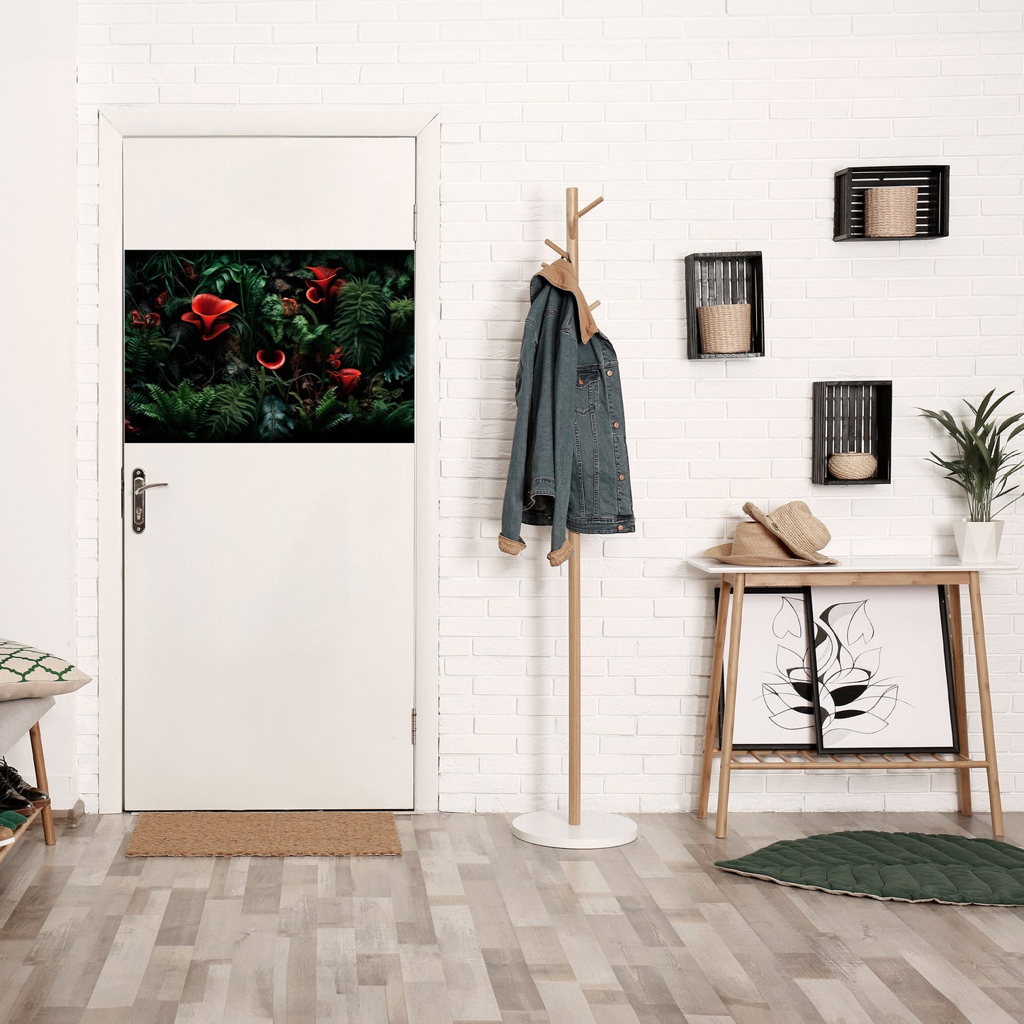 Poster orizzontale staccabile e attaccabile CRIMSON FERN
