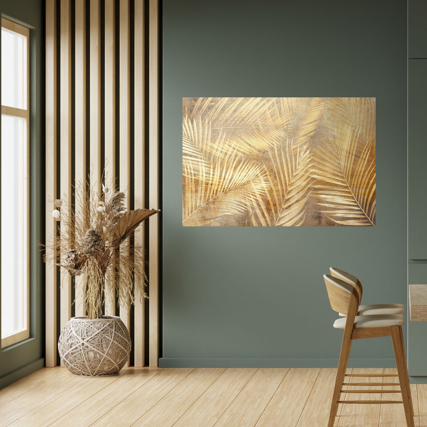 GOLDEN PALM DREAMSCAPE Poster orizzontale staccabile e attaccabile