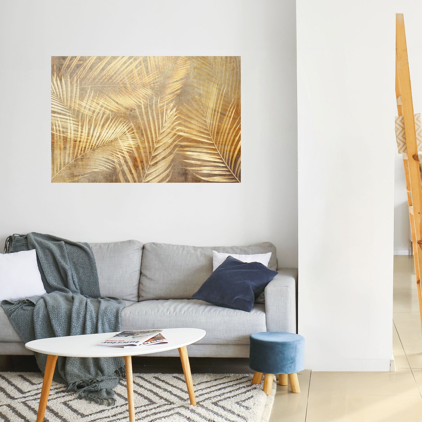 GOLDEN PALM DREAMSCAPE Poster orizzontale staccabile e attaccabile
