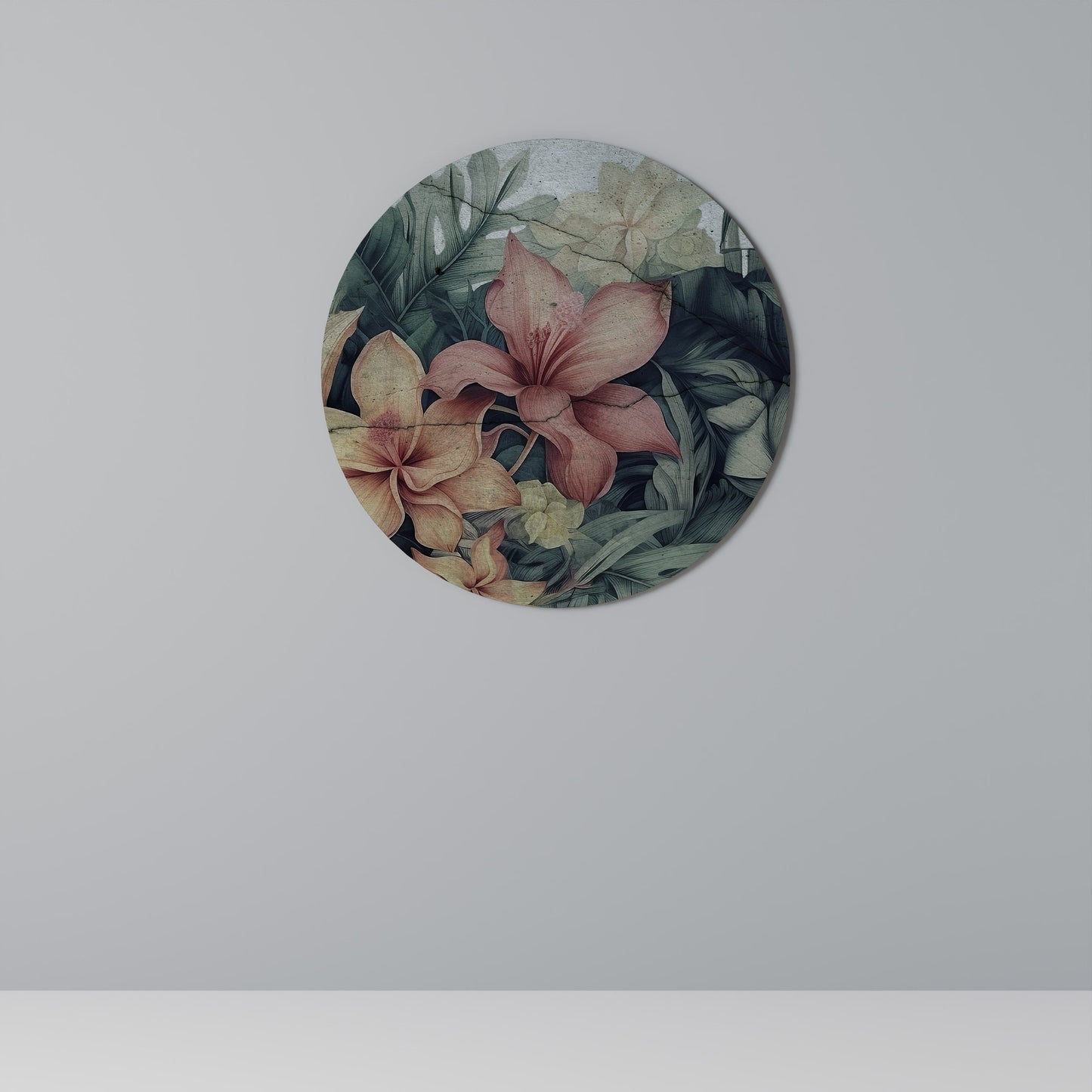 HEAVENLY BLOOM Round Wall Art