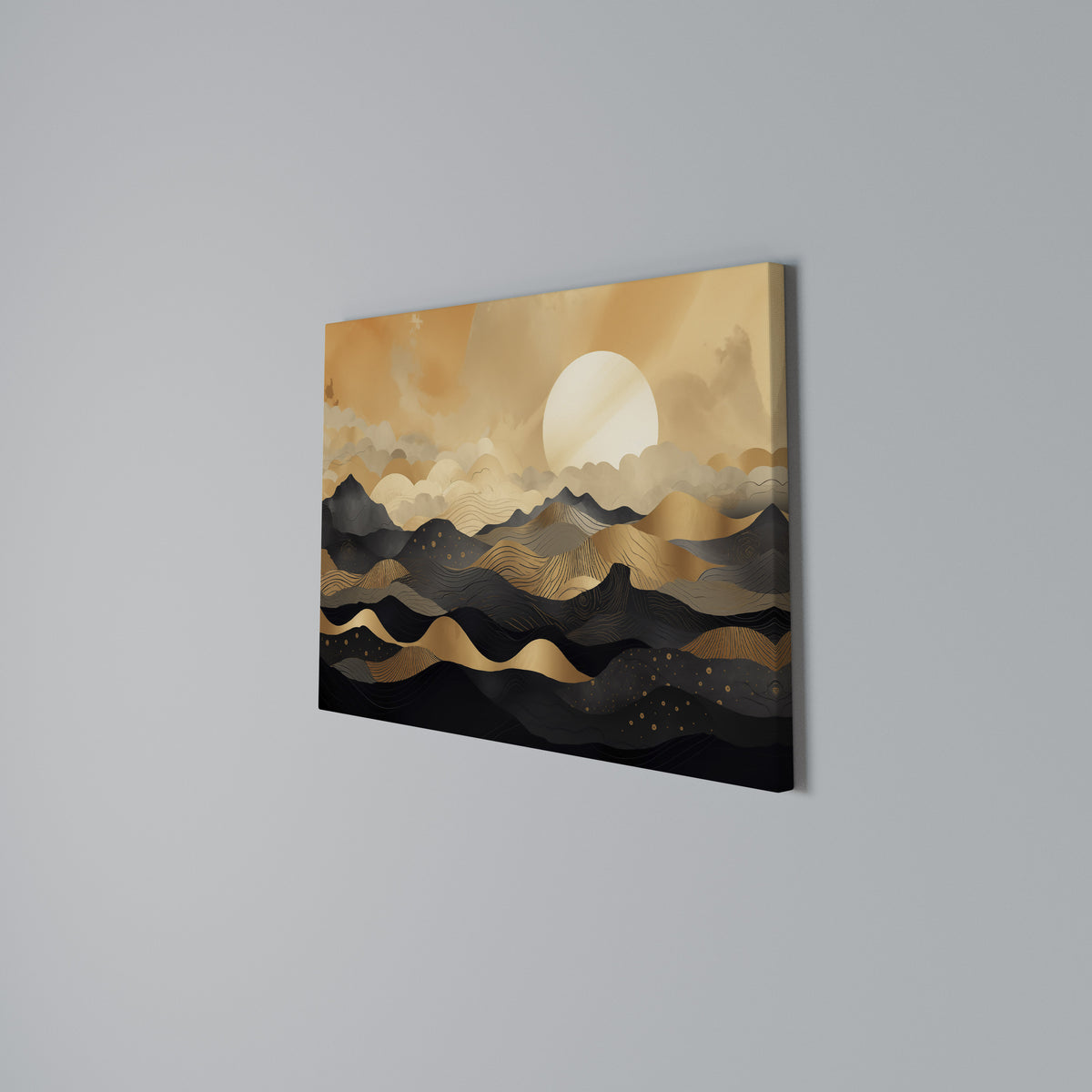 MYSTICAL SUNSET HORIZON Stampa su tela orizzontale
