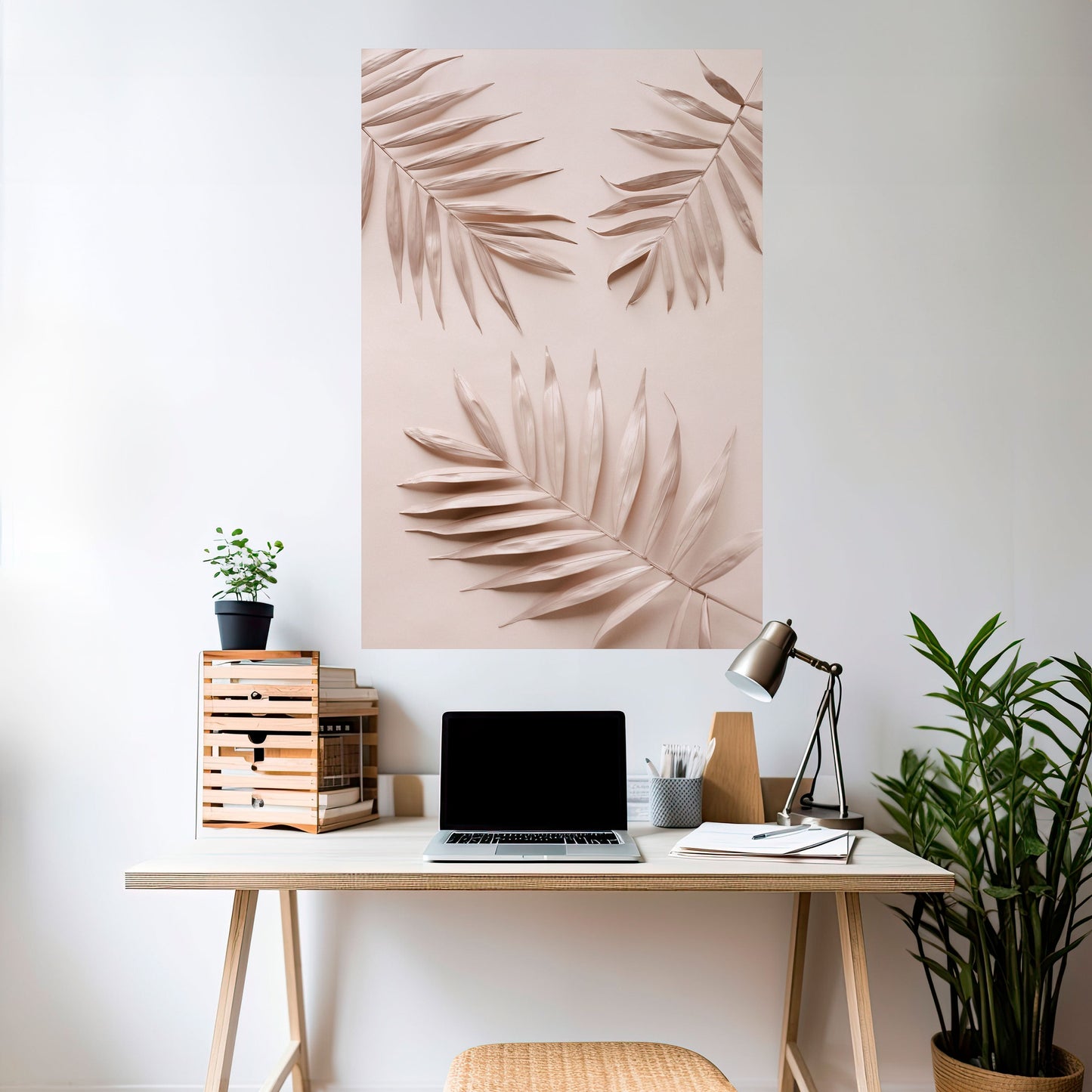Poster verticale PINK PALM DREAMS stacca e attacca