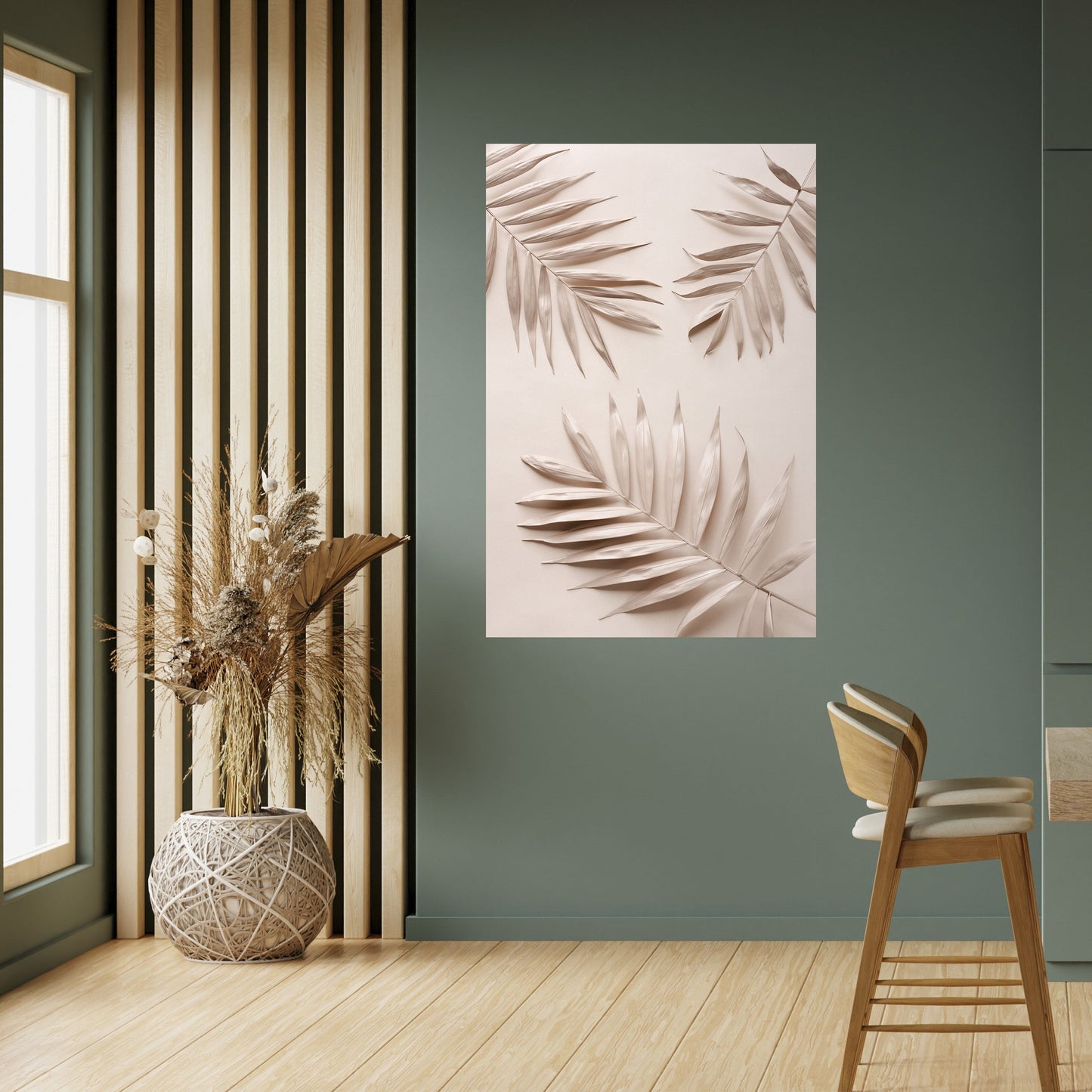 Poster verticale PINK PALM DREAMS stacca e attacca