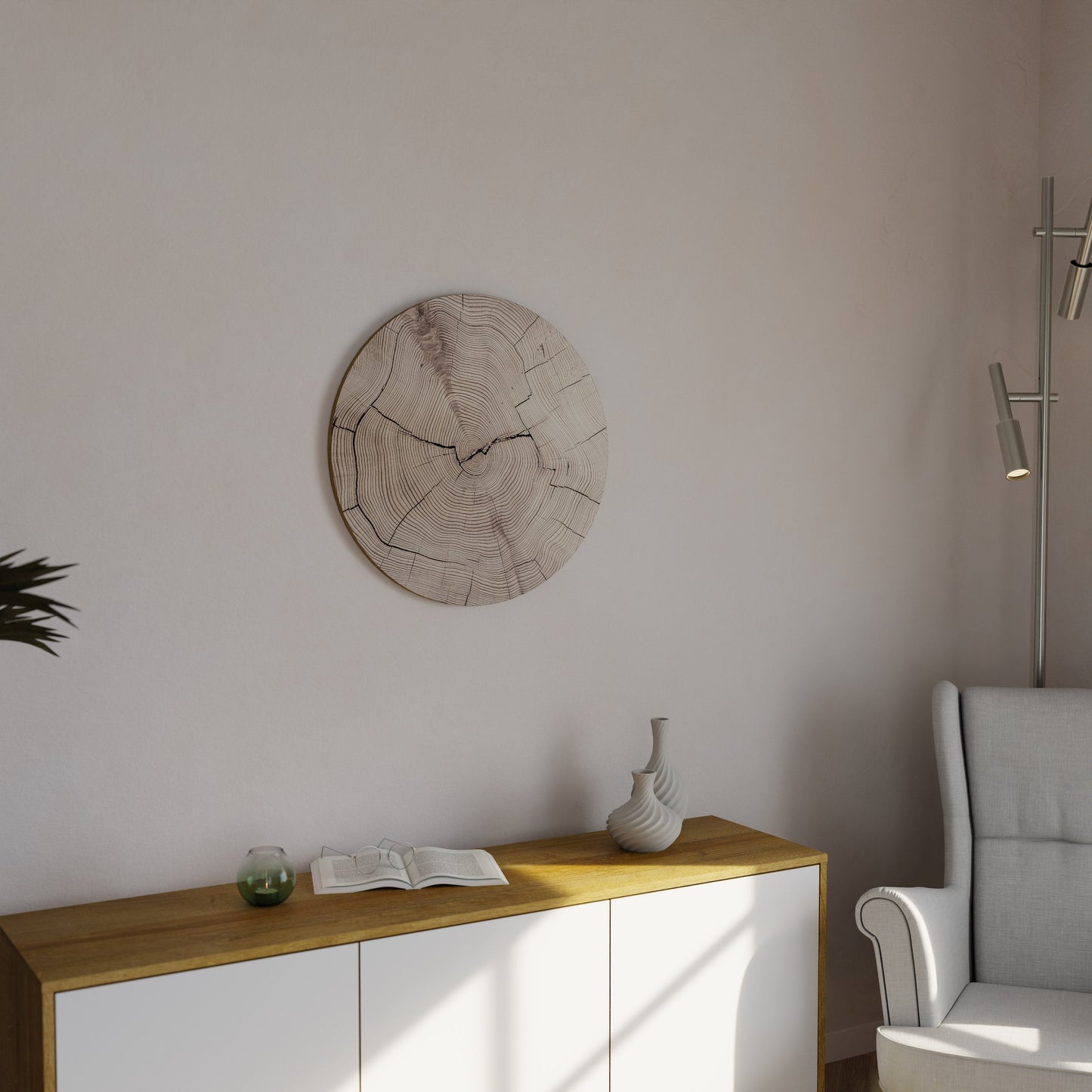 TIMEWORN RHYTHM Round Wall Art