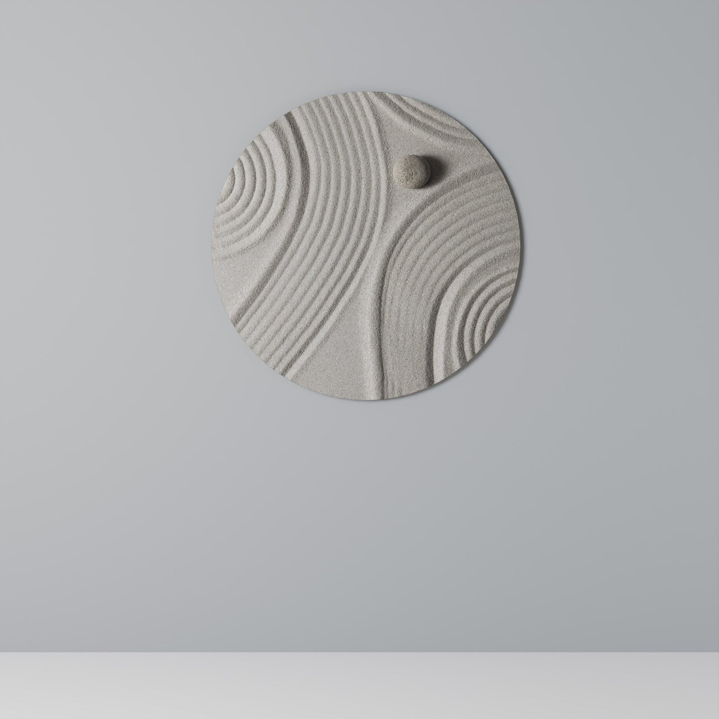 SANDSWIRL SERENITY Round Wall Art